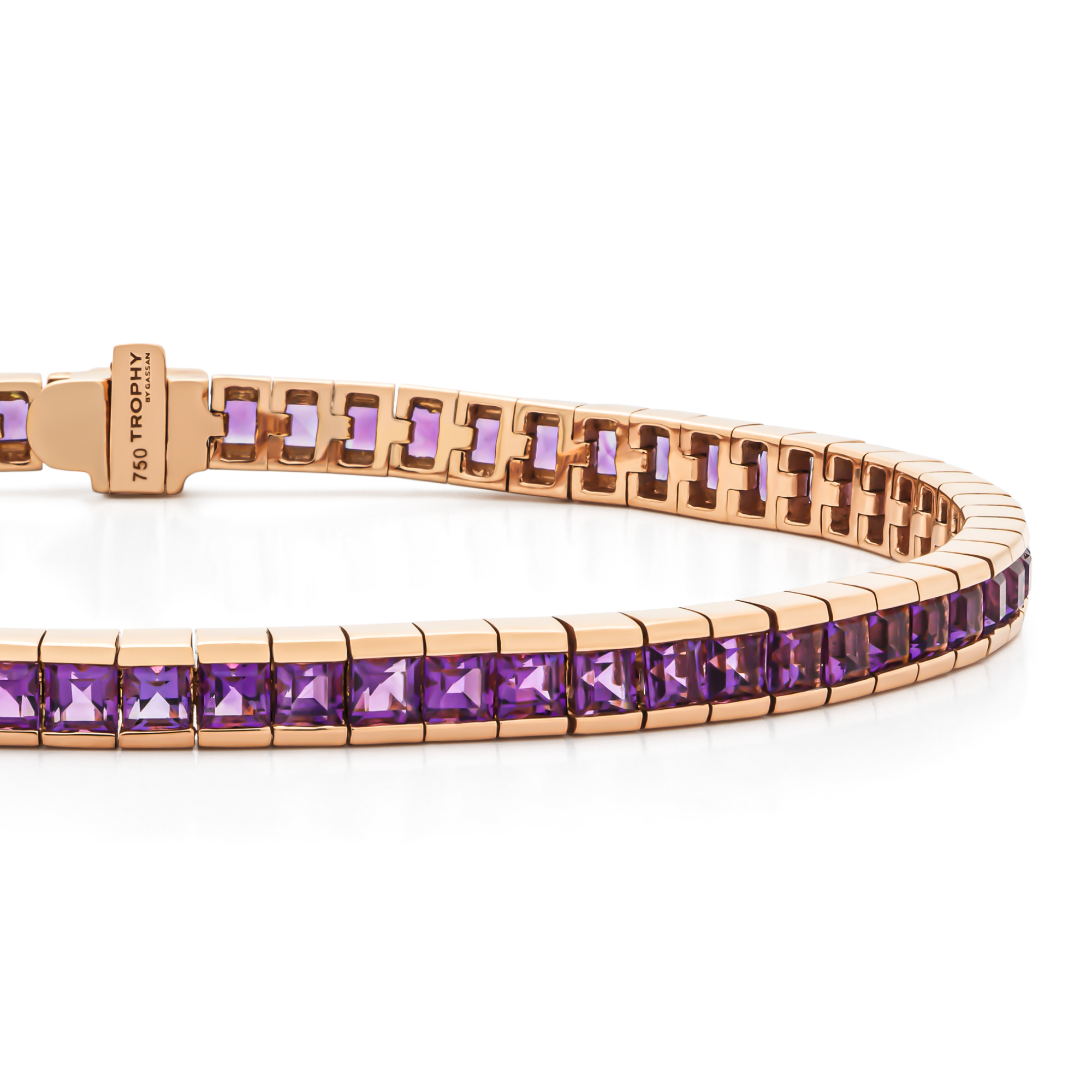 TROPHY BY GASSAN Armband Gemstone Amethyst