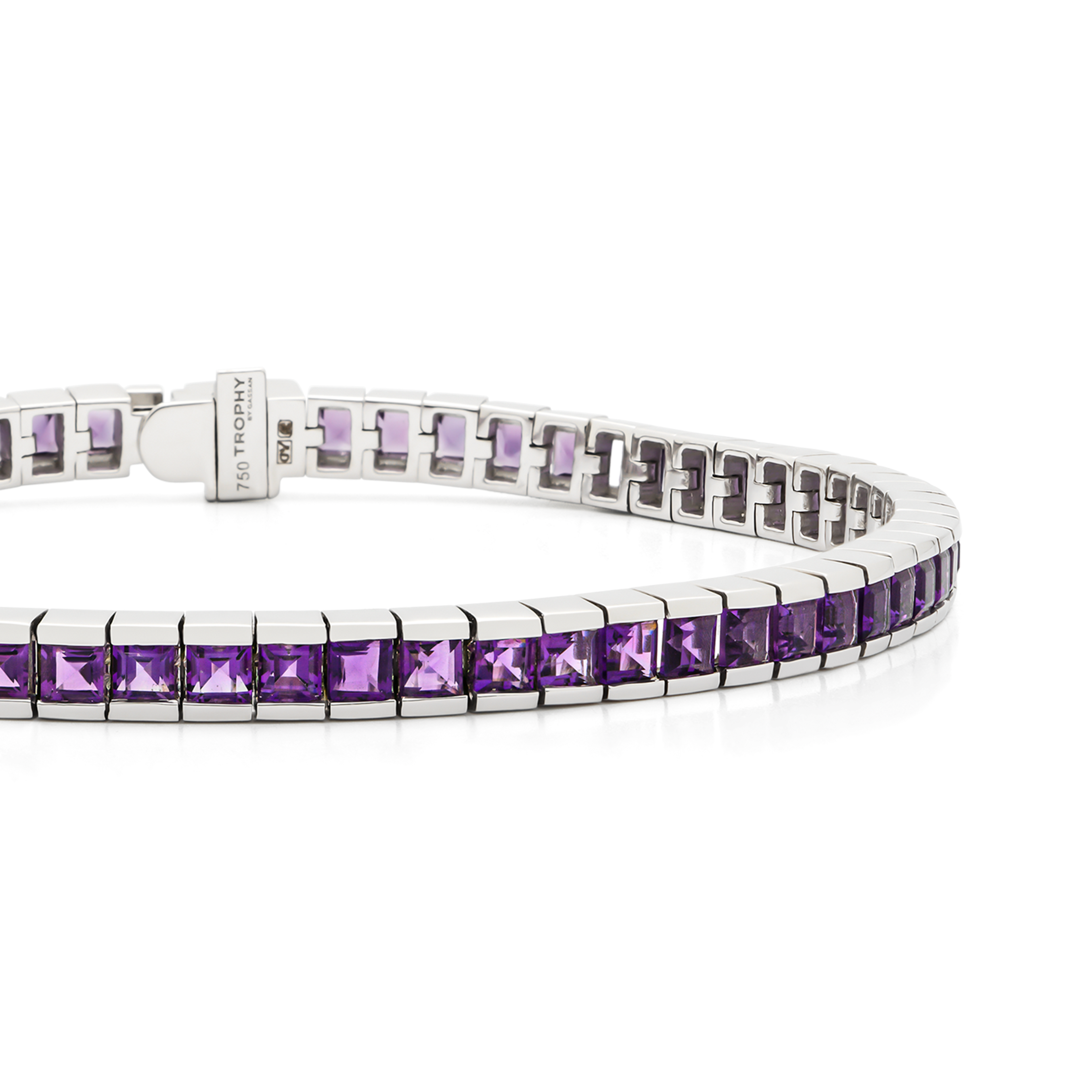 TROPHY BY GASSAN Armband Gemstone Amethyst