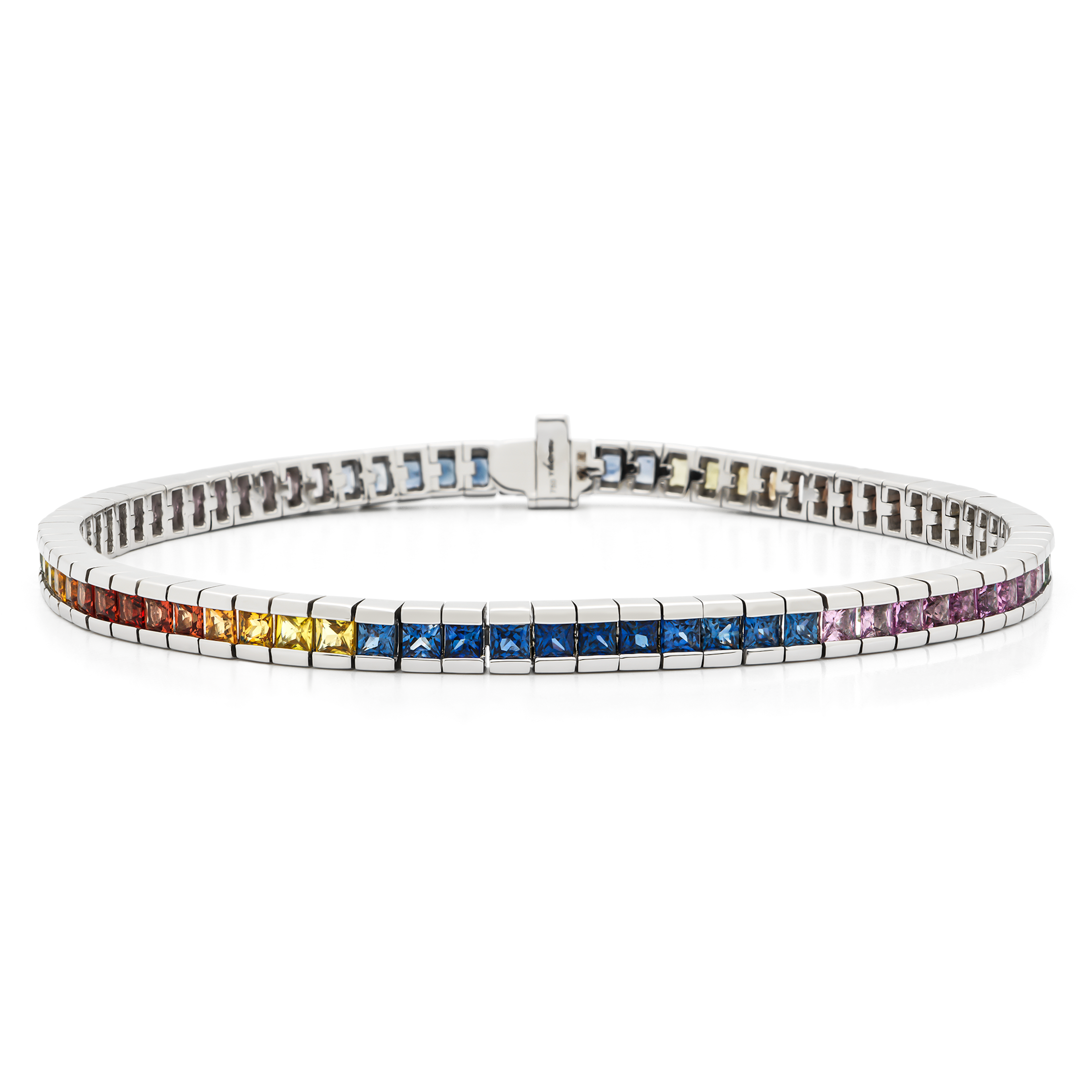 TROPHY BY GASSAN Armband Gemstone Multicolor Sapphire