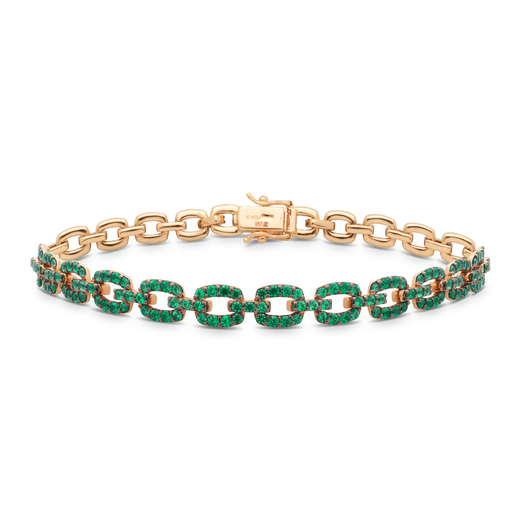 TROPHY BY GASSAN Armband Gemstone Emerald