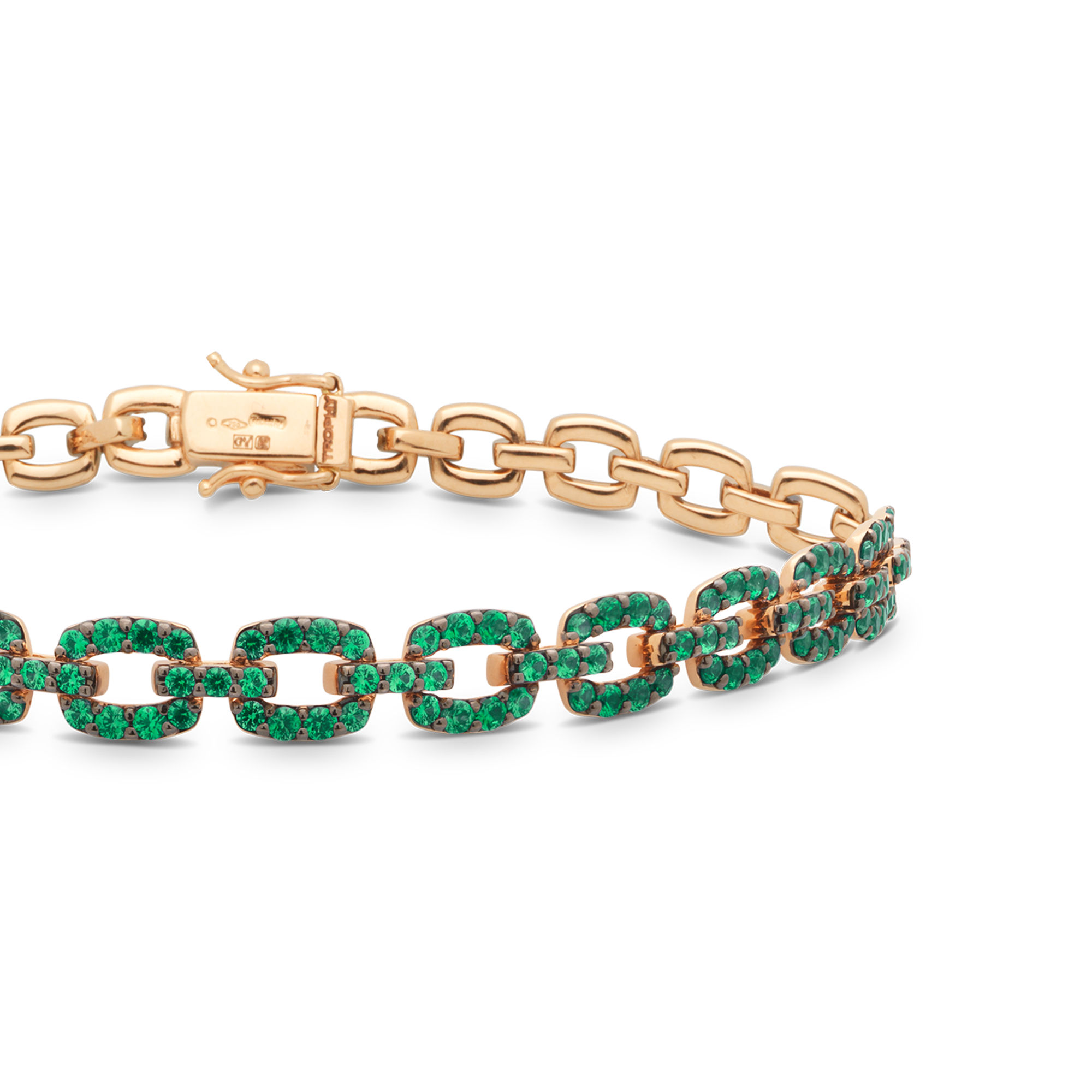 TROPHY BY GASSAN Armband Gemstone Emerald