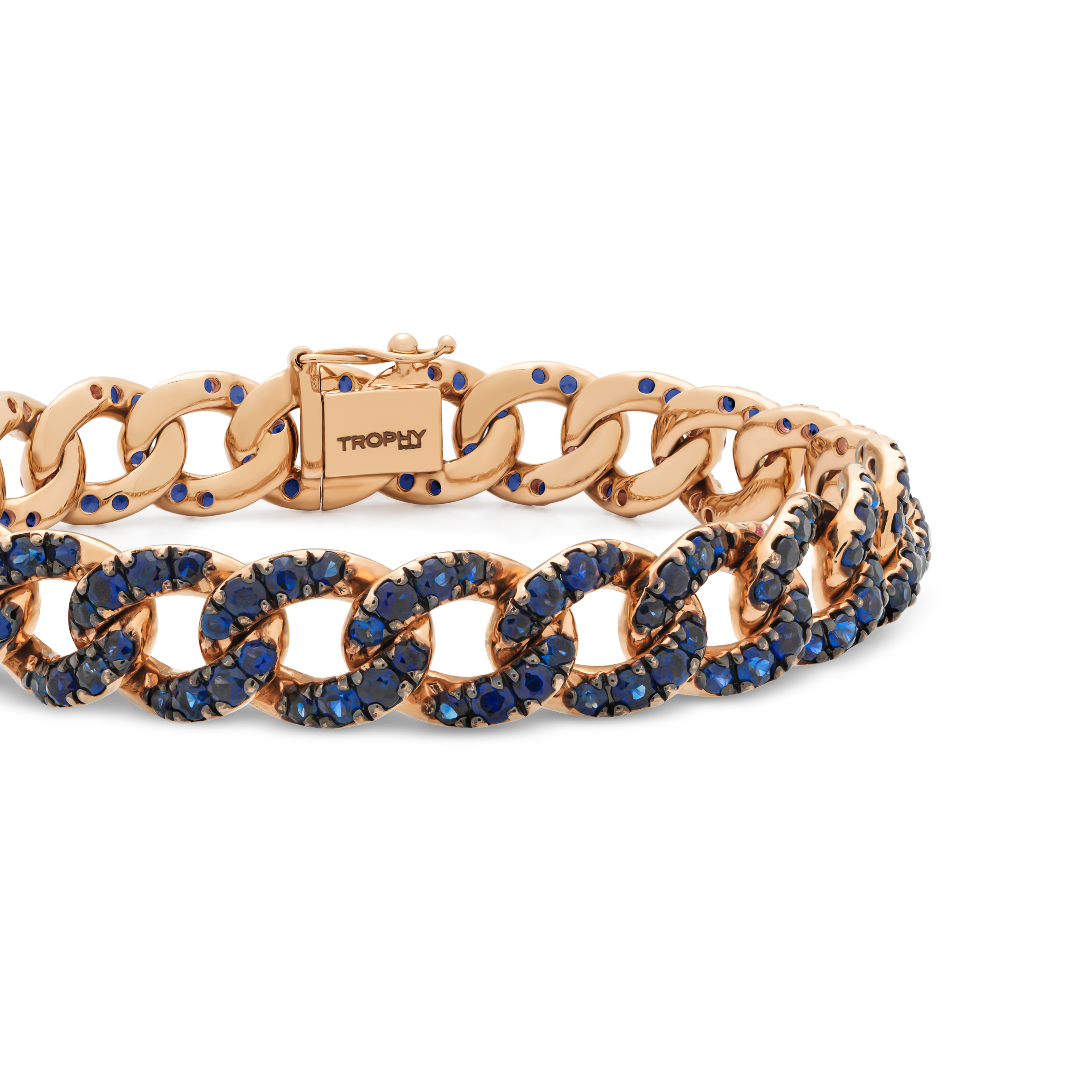 TROPHY BY GASSAN Armband Gemstone Blue Sapphire