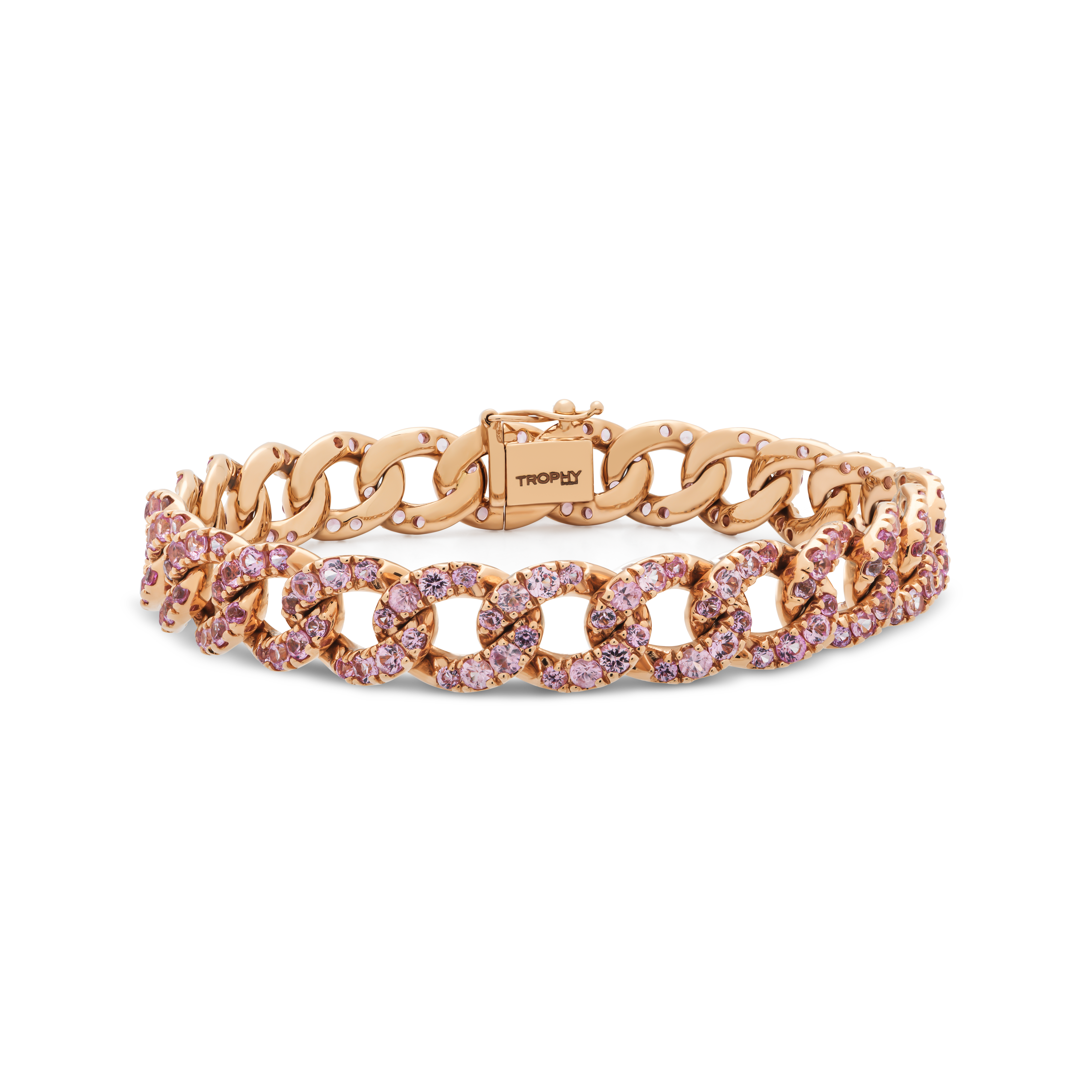 TROPHY BY GASSAN Armband Gemstone Pink Sapphire