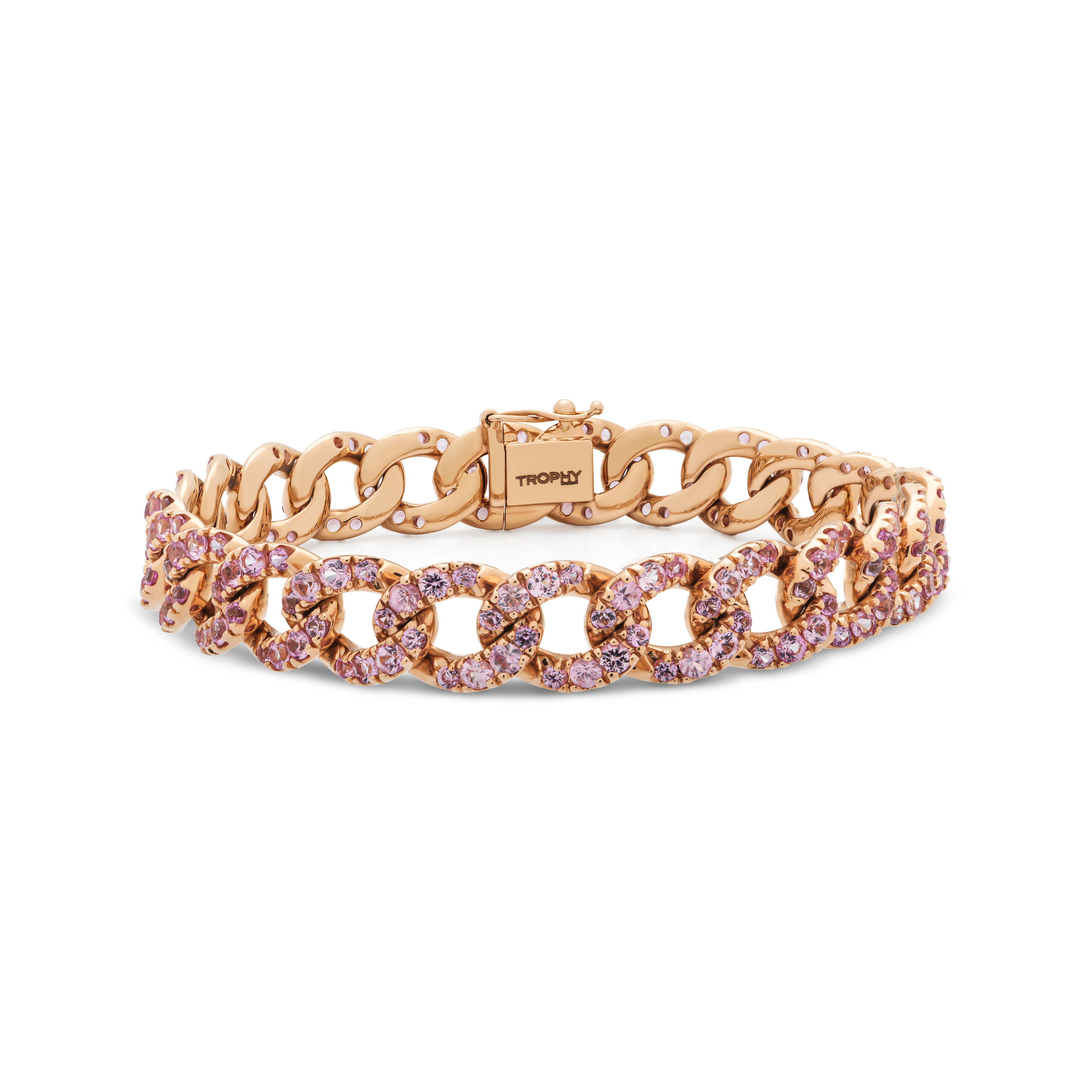 TROPHY BY GASSAN Armband Gemstone Pink Sapphire