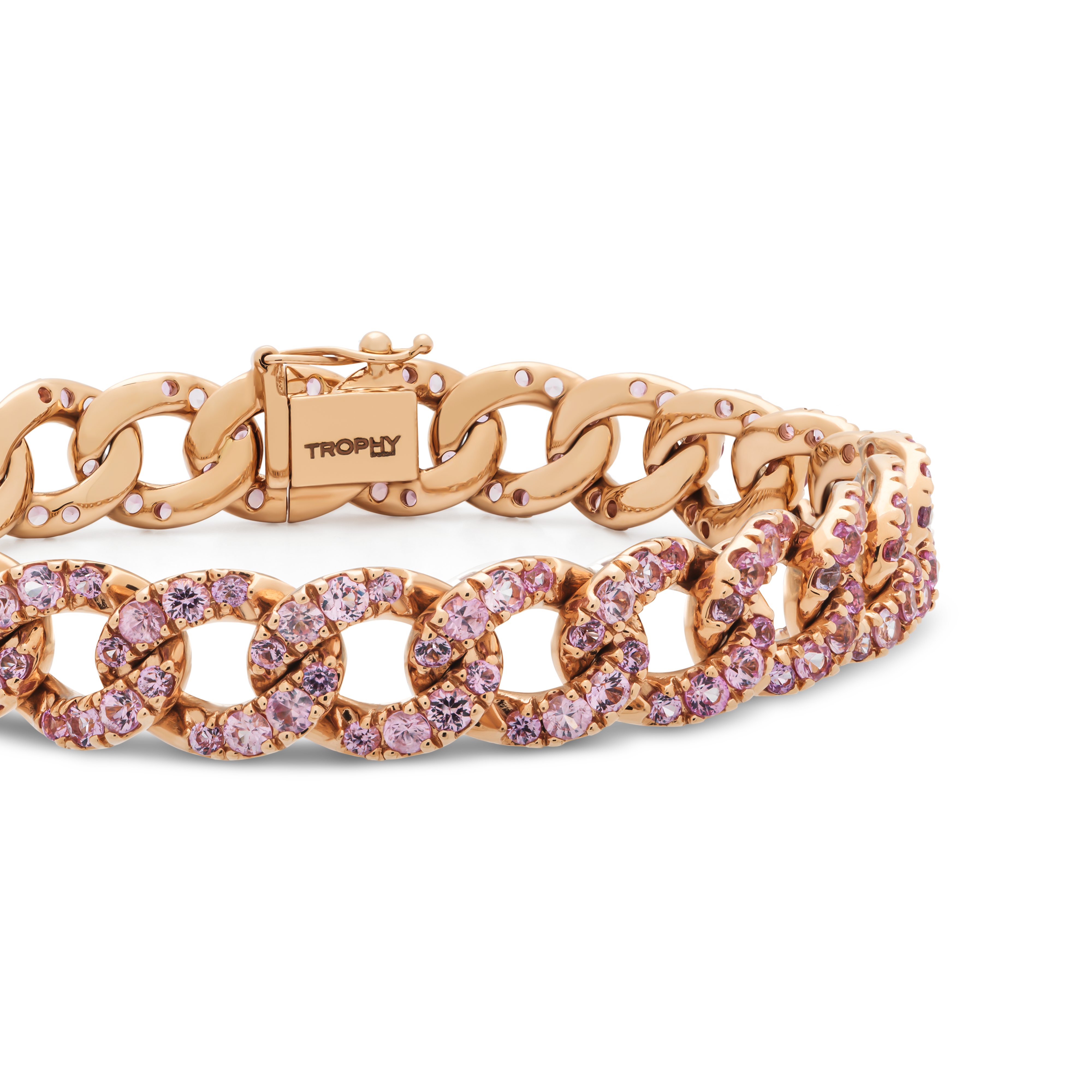 TROPHY BY GASSAN Armband Gemstone Pink Sapphire