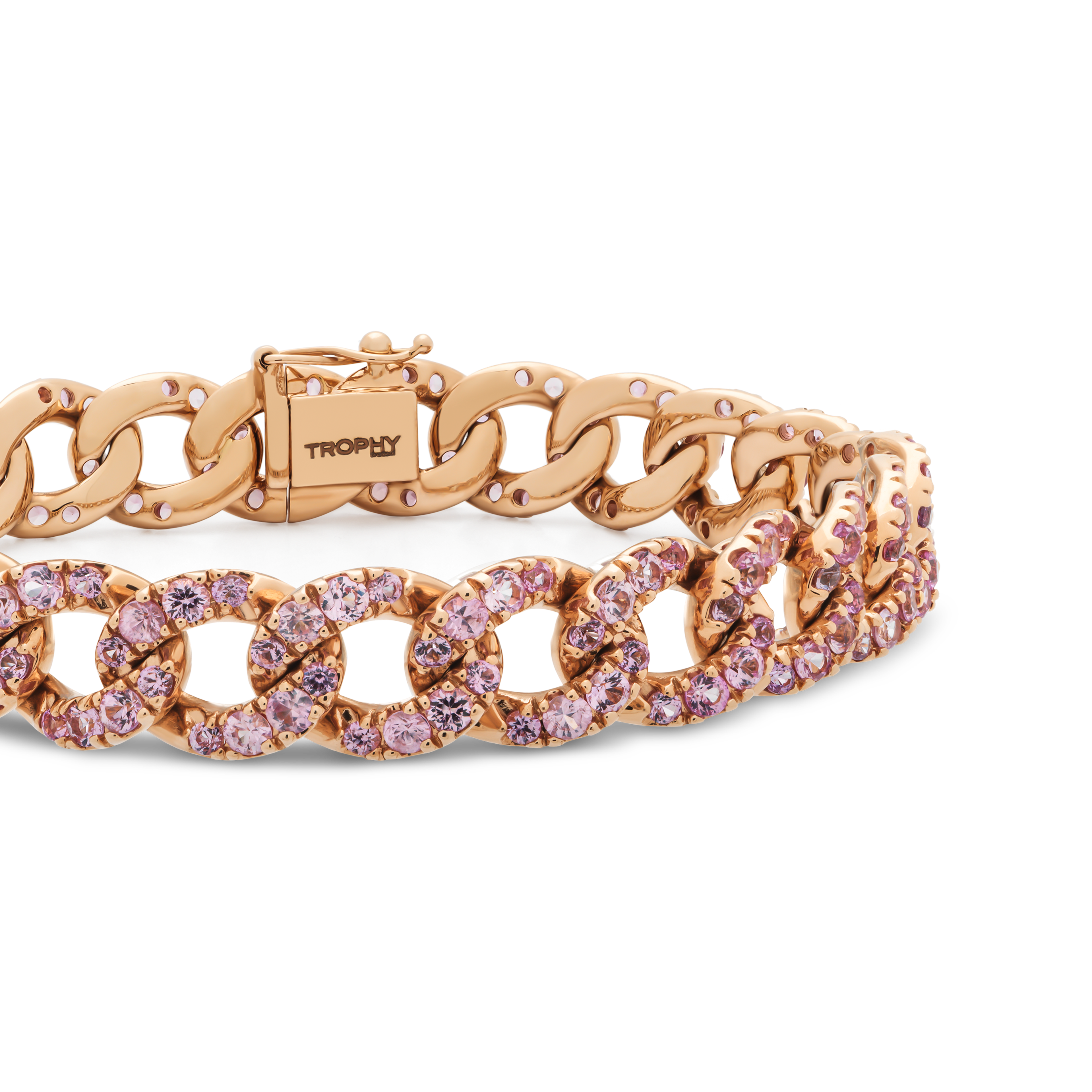 TROPHY BY GASSAN Armband Gemstone Pink Sapphire