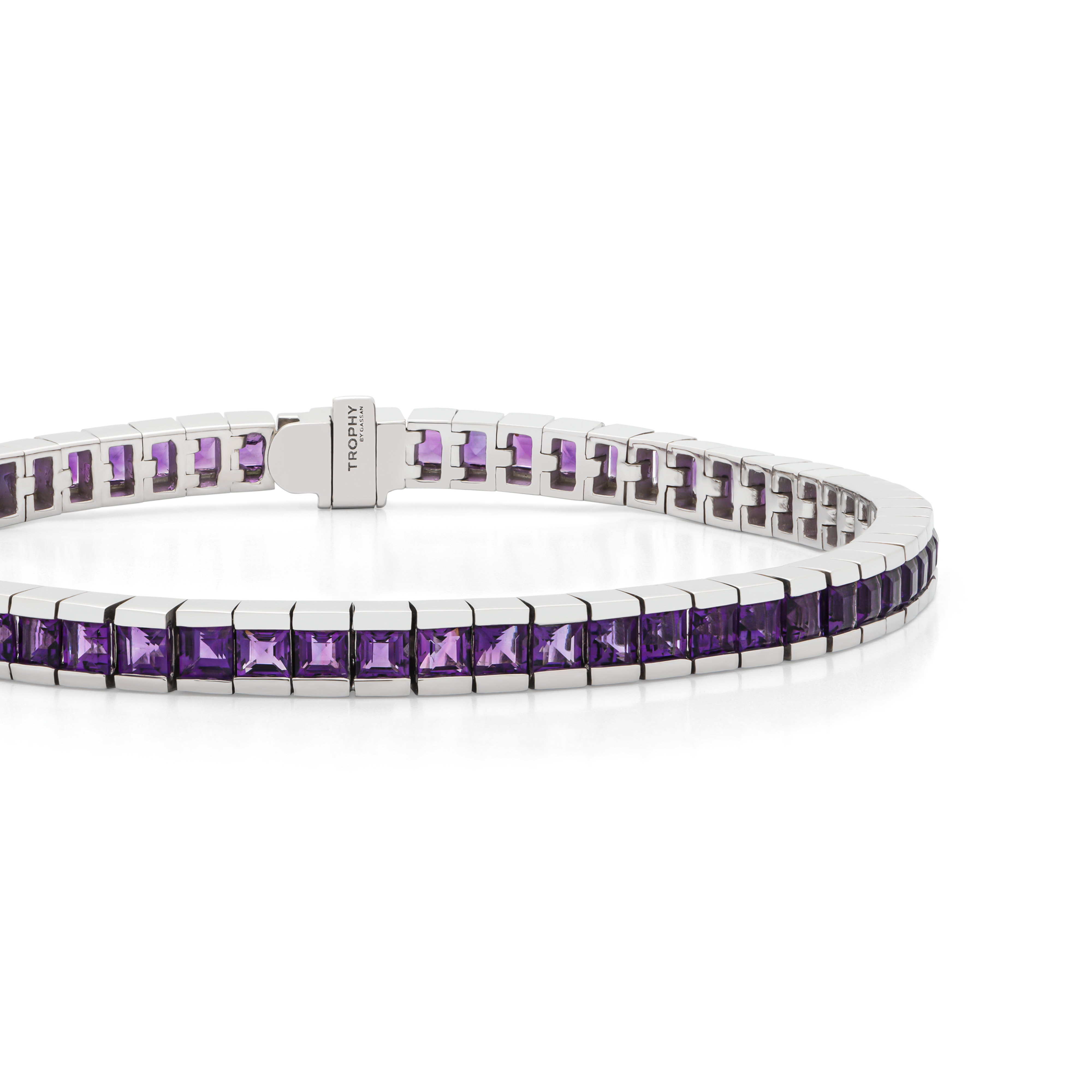 TROPHY BY GASSAN Armband Gemstone Amethyst