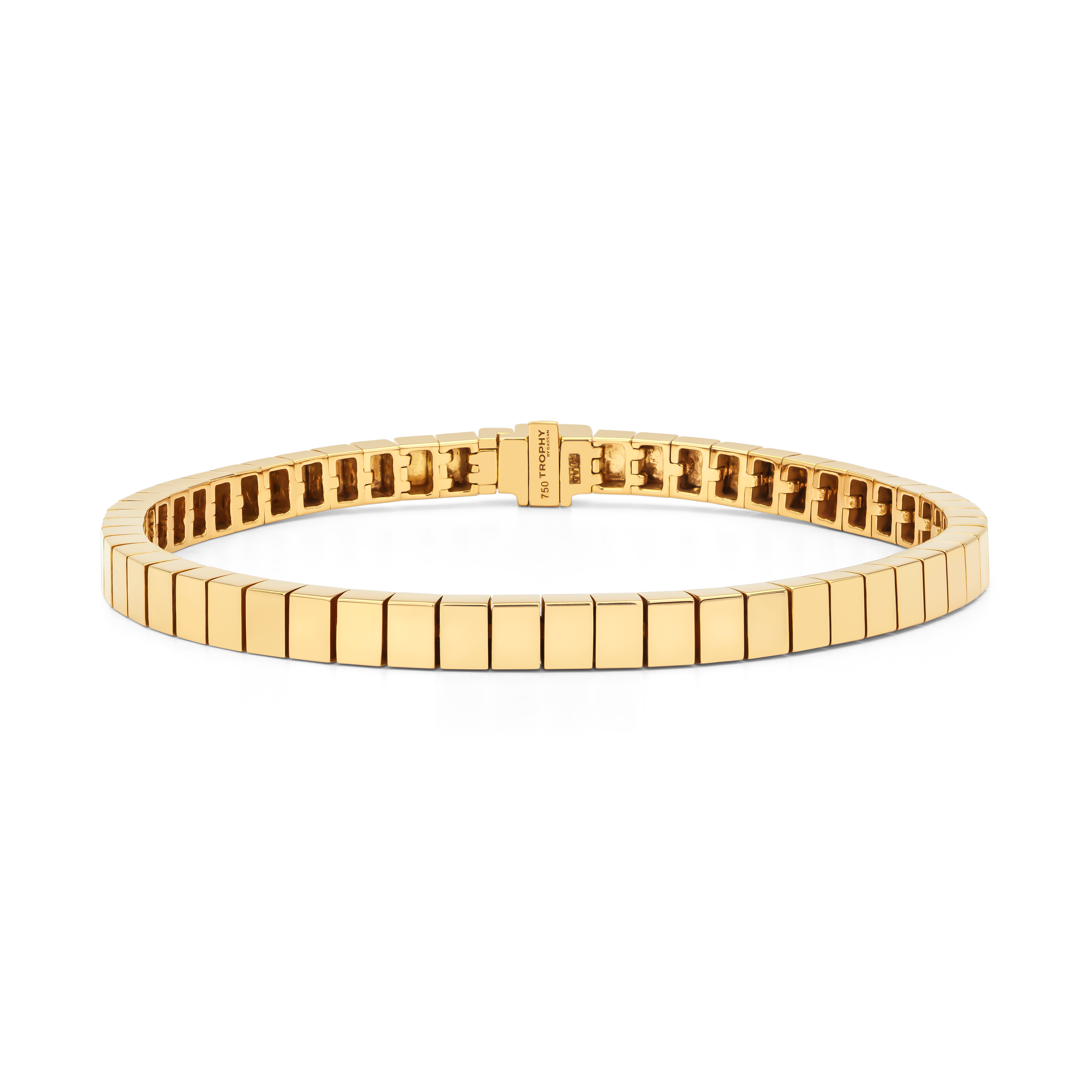 TROPHY BY GASSAN Armband Gemstone Gold Bar