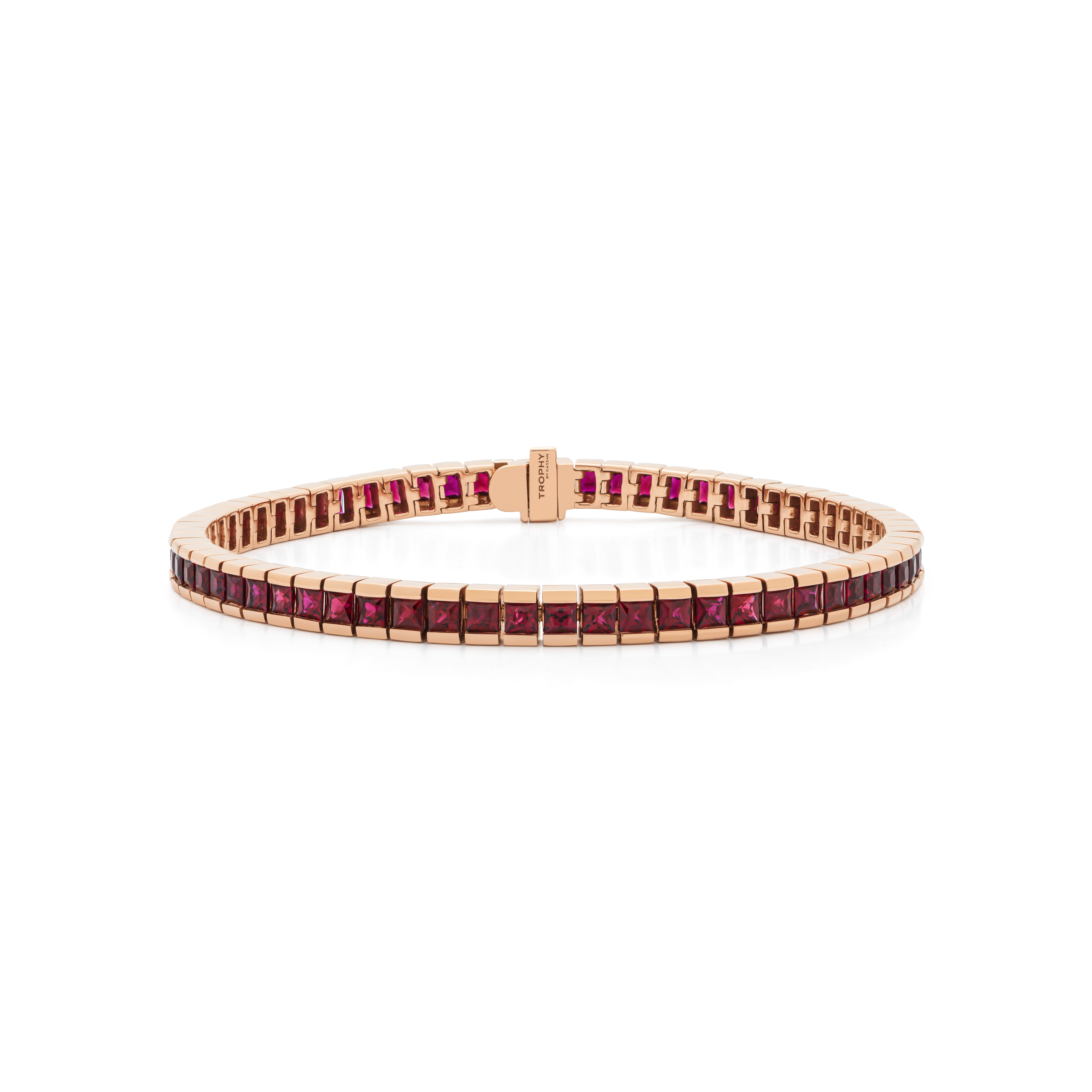 TROPHY BY GASSAN Armband Gemstone Ruby Tennis