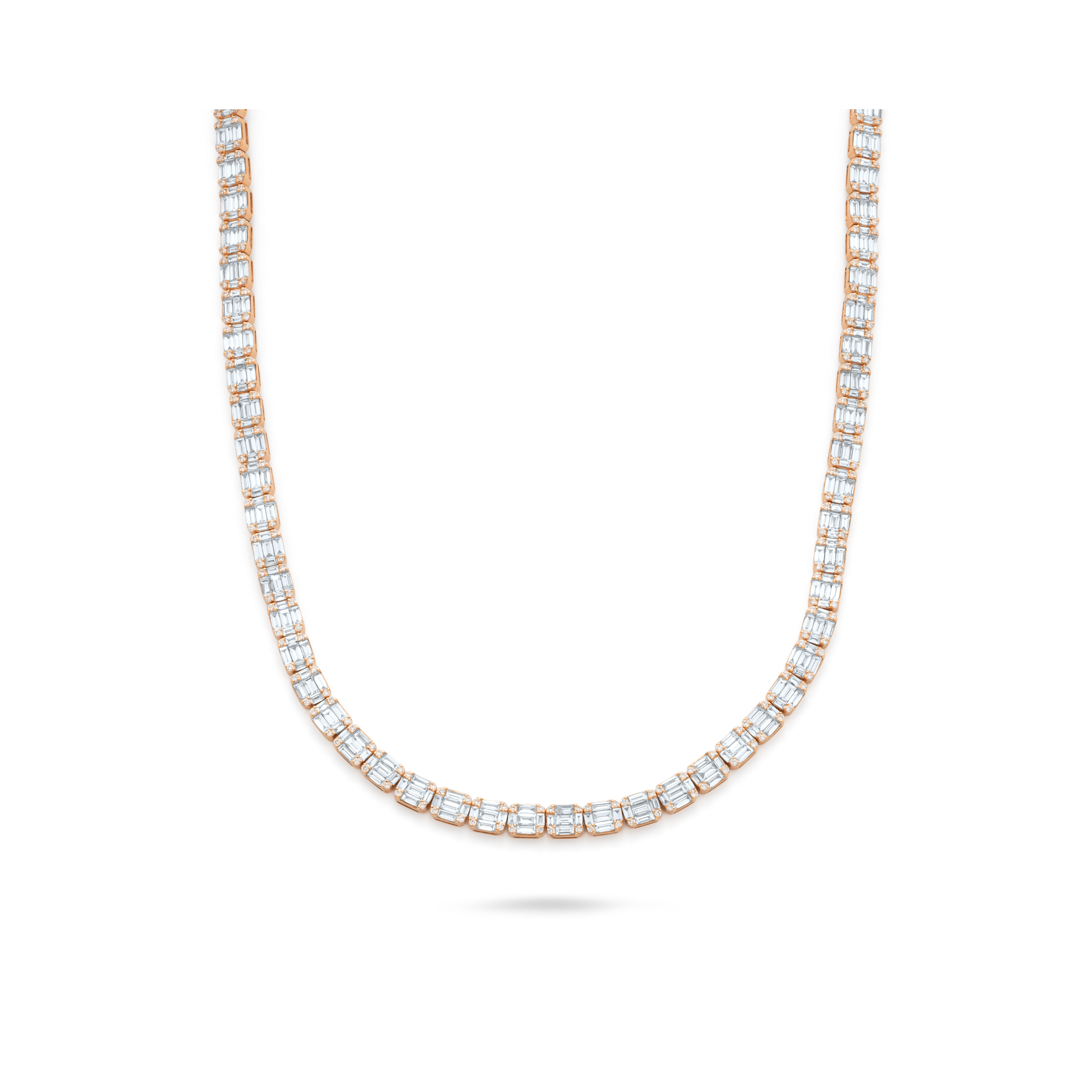 TROPHY BY GASSAN Collier Diamond Riviera Rainbow