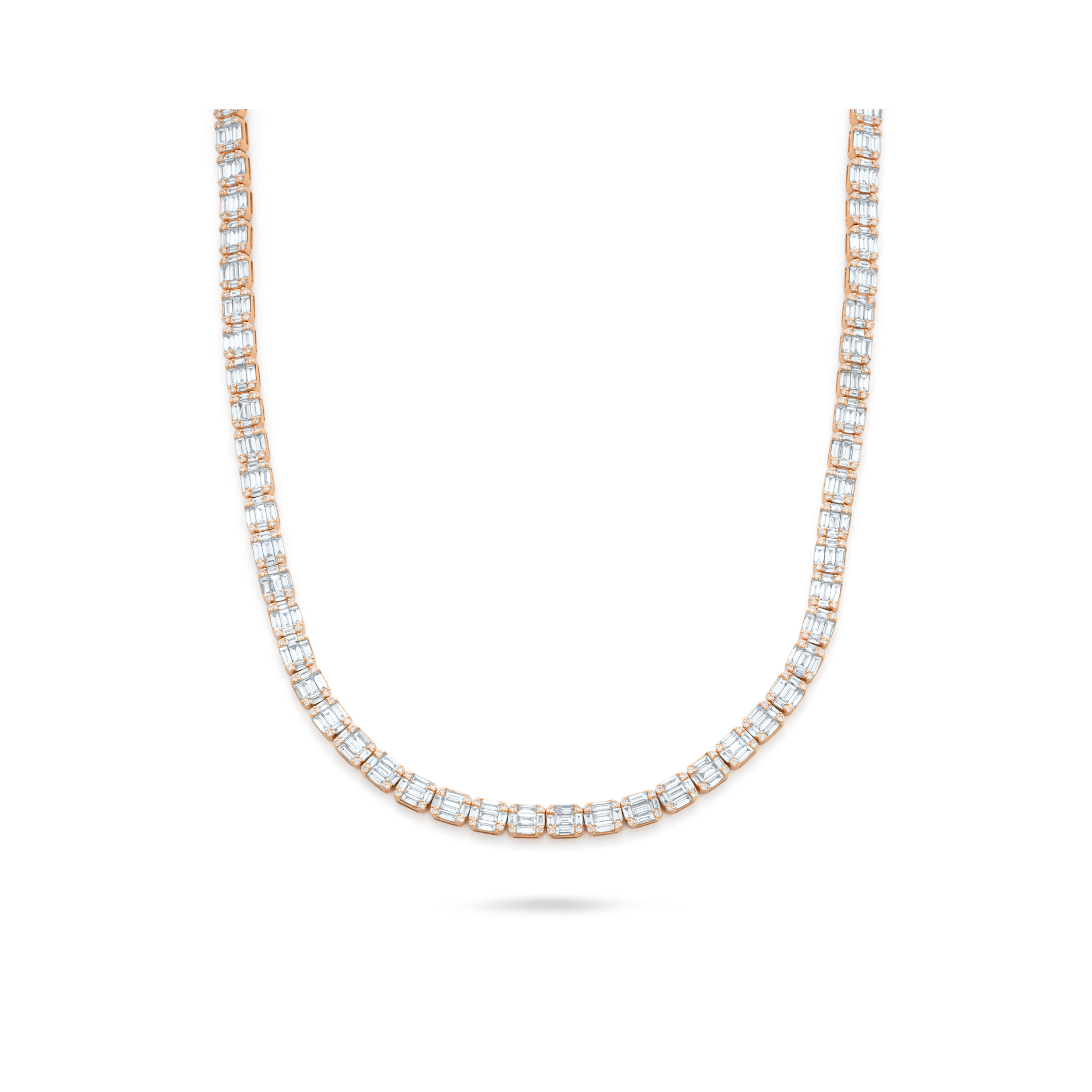 TROPHY BY GASSAN Collier Diamond Riviera Rainbow