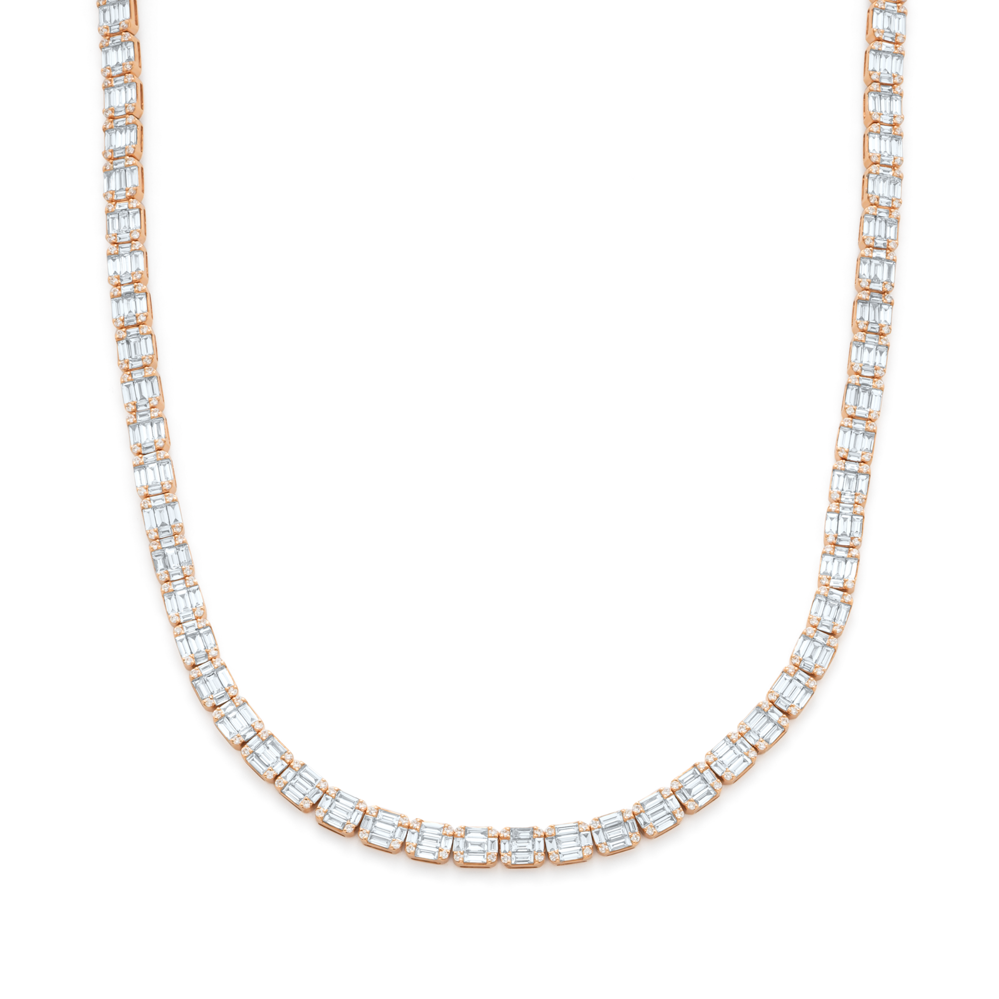 TROPHY BY GASSAN Collier Diamond Riviera Rainbow