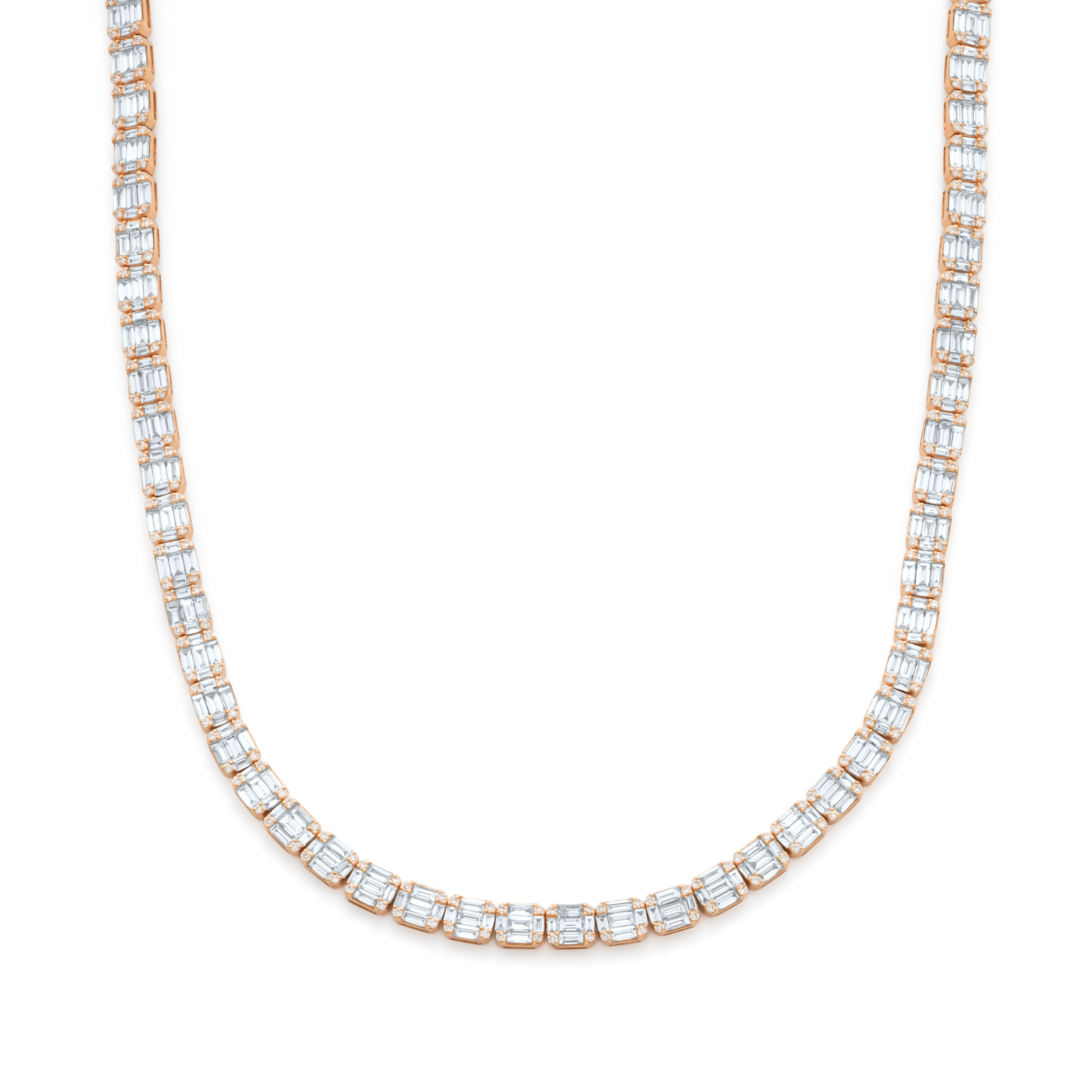 TROPHY BY GASSAN Collier Diamond Riviera Rainbow