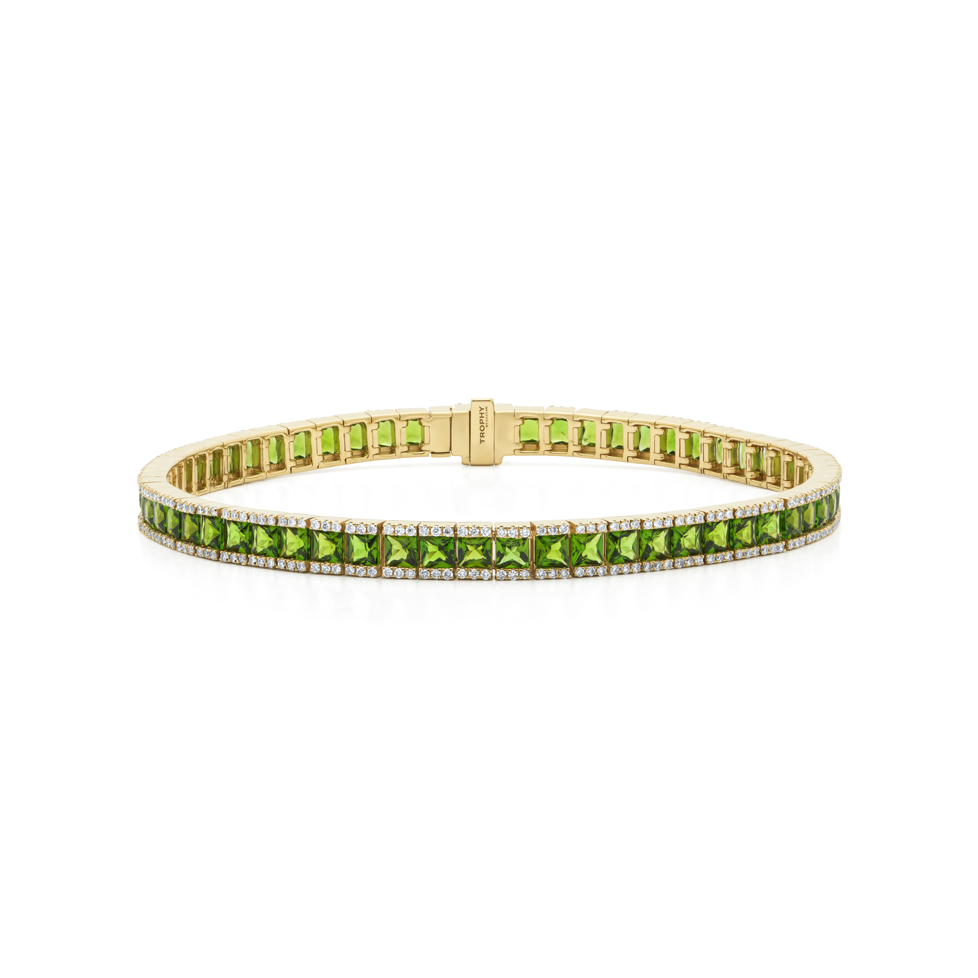 TROPHY BY GASSAN Bracelet Gemstone Diamond & Diopsi