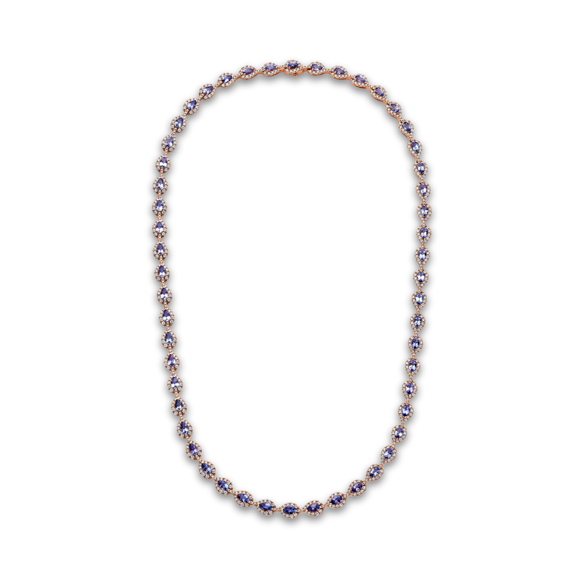 TROPHY BY GASSAN Diamond & Tanzanite Collier