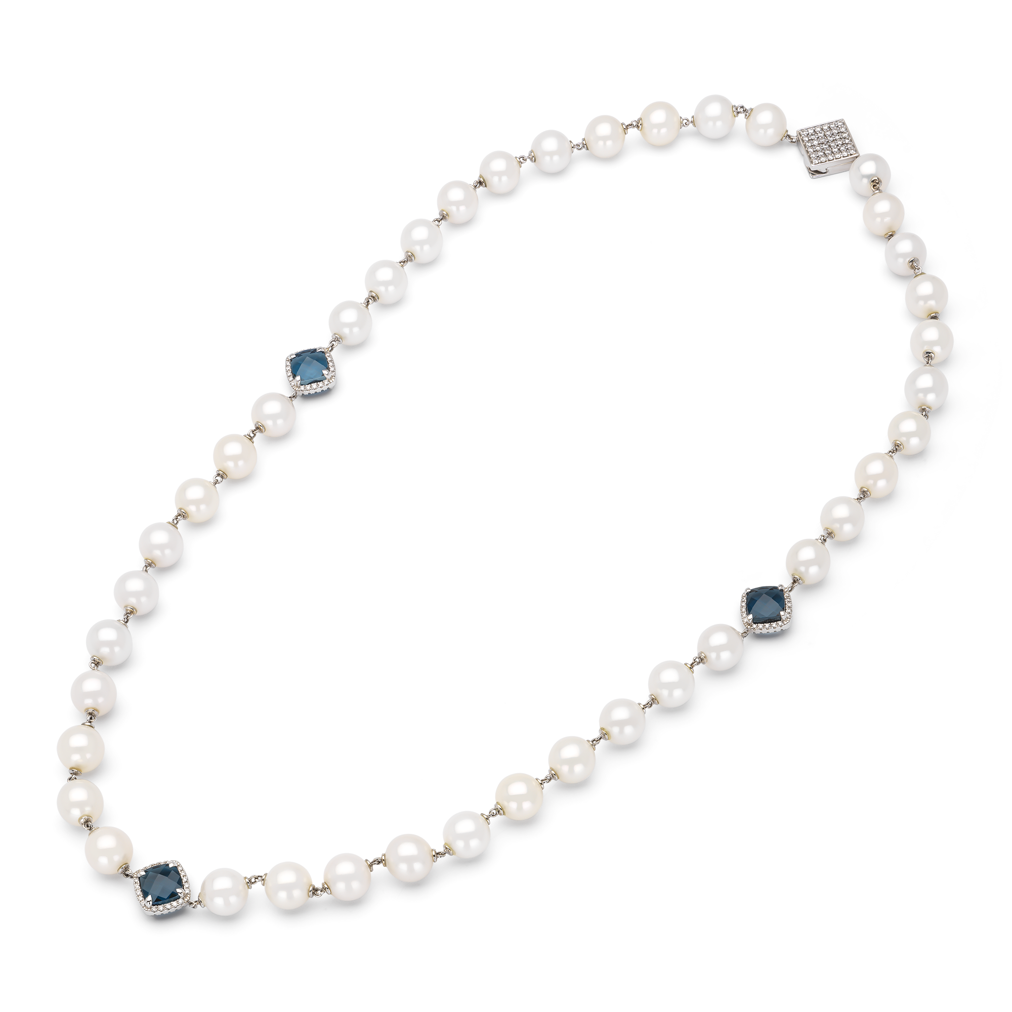 TROPHY BY GASSAN Collier Diamond & Colorstone