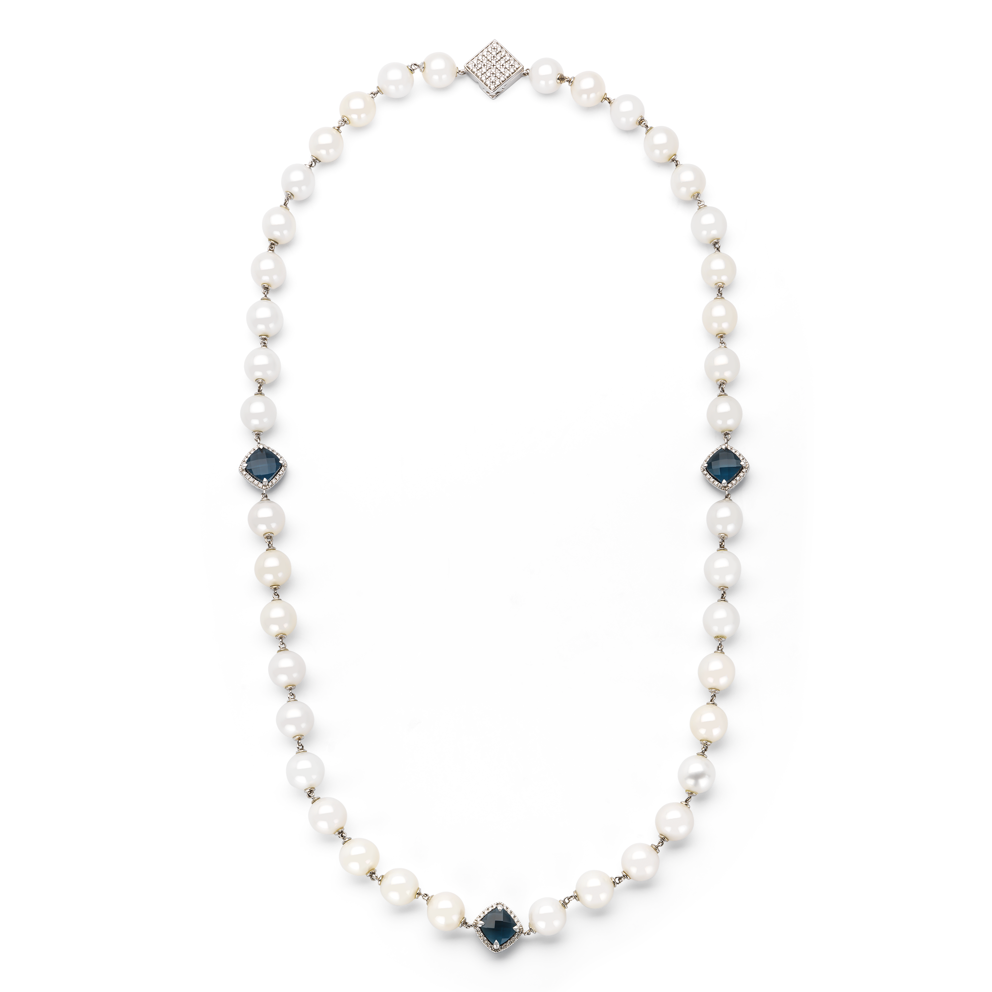 TROPHY BY GASSAN Collier Diamond & Colorstone