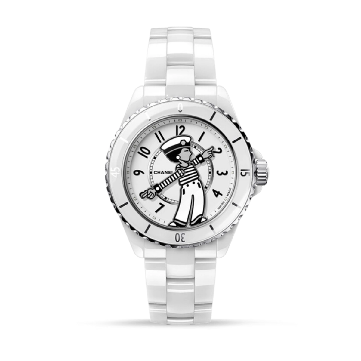 CHANEL Mademoiselle J12 White