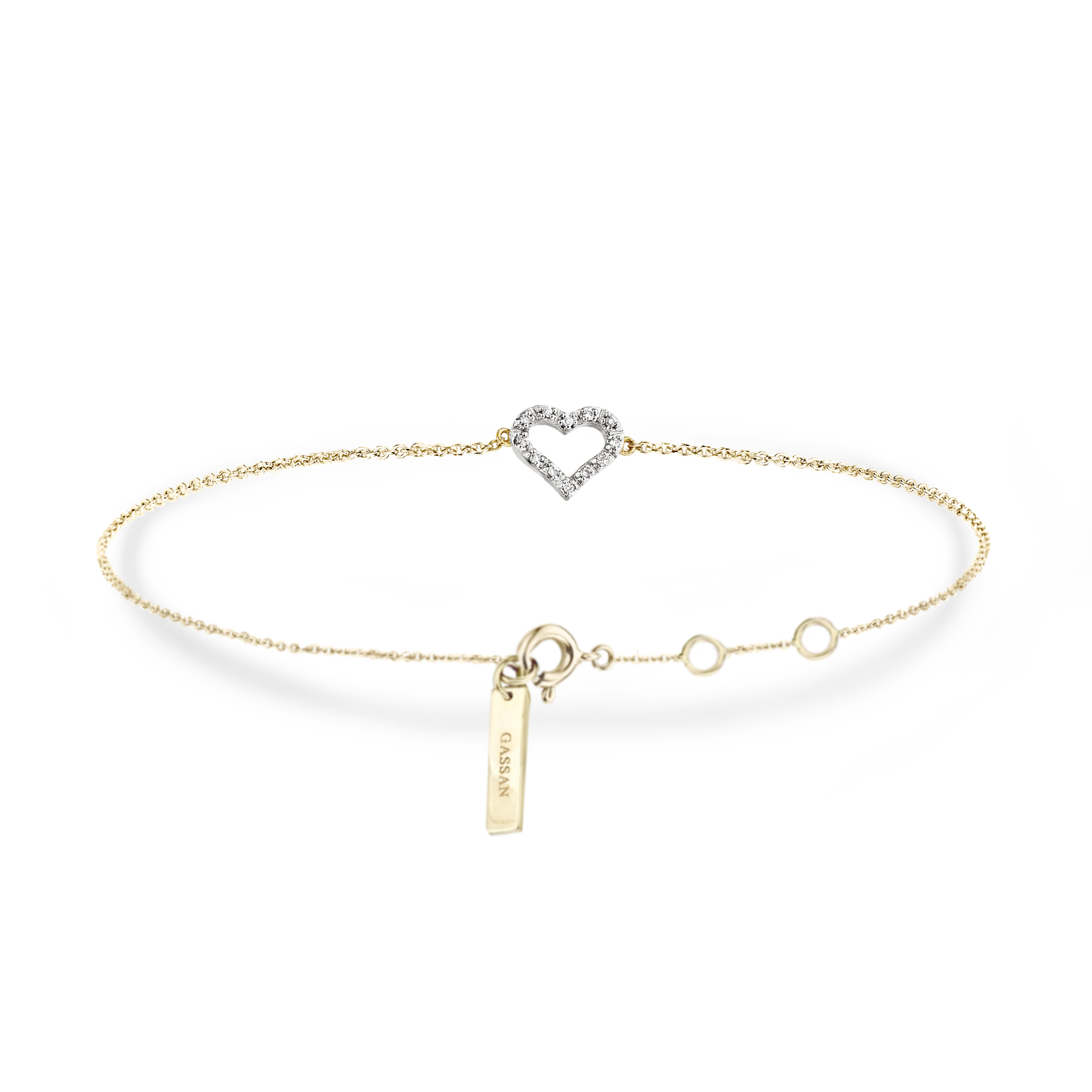 Gigi by GASSAN Bracelet Lucky Love Open Heart Small