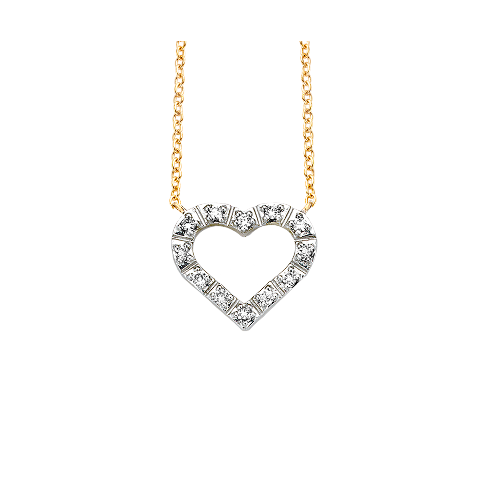 Gigi by GASSAN Necklace Lucky Love Open Heart Small