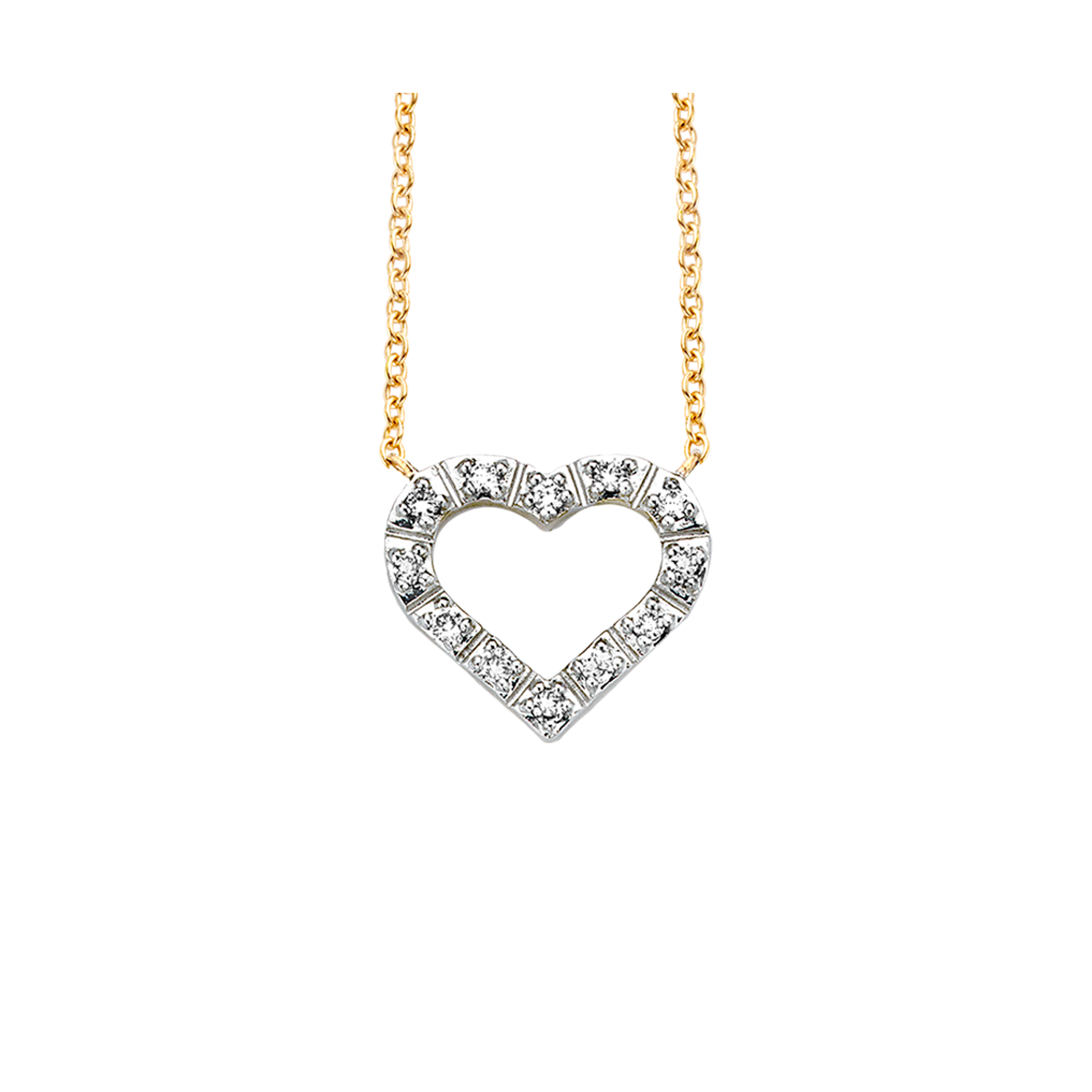 Gigi by GASSAN Collier Lucky Love Open Heart Small