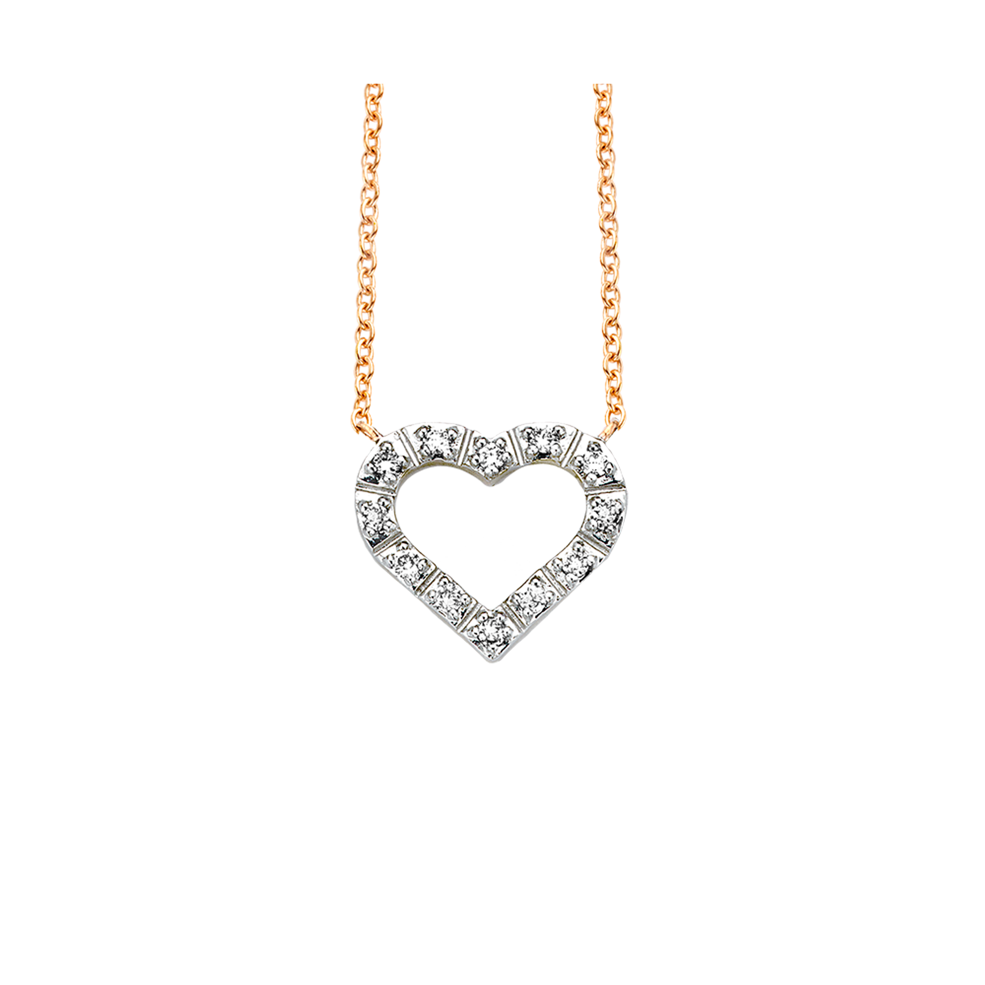 Gigi by GASSAN Necklace Lucky Love Open Heart Small
