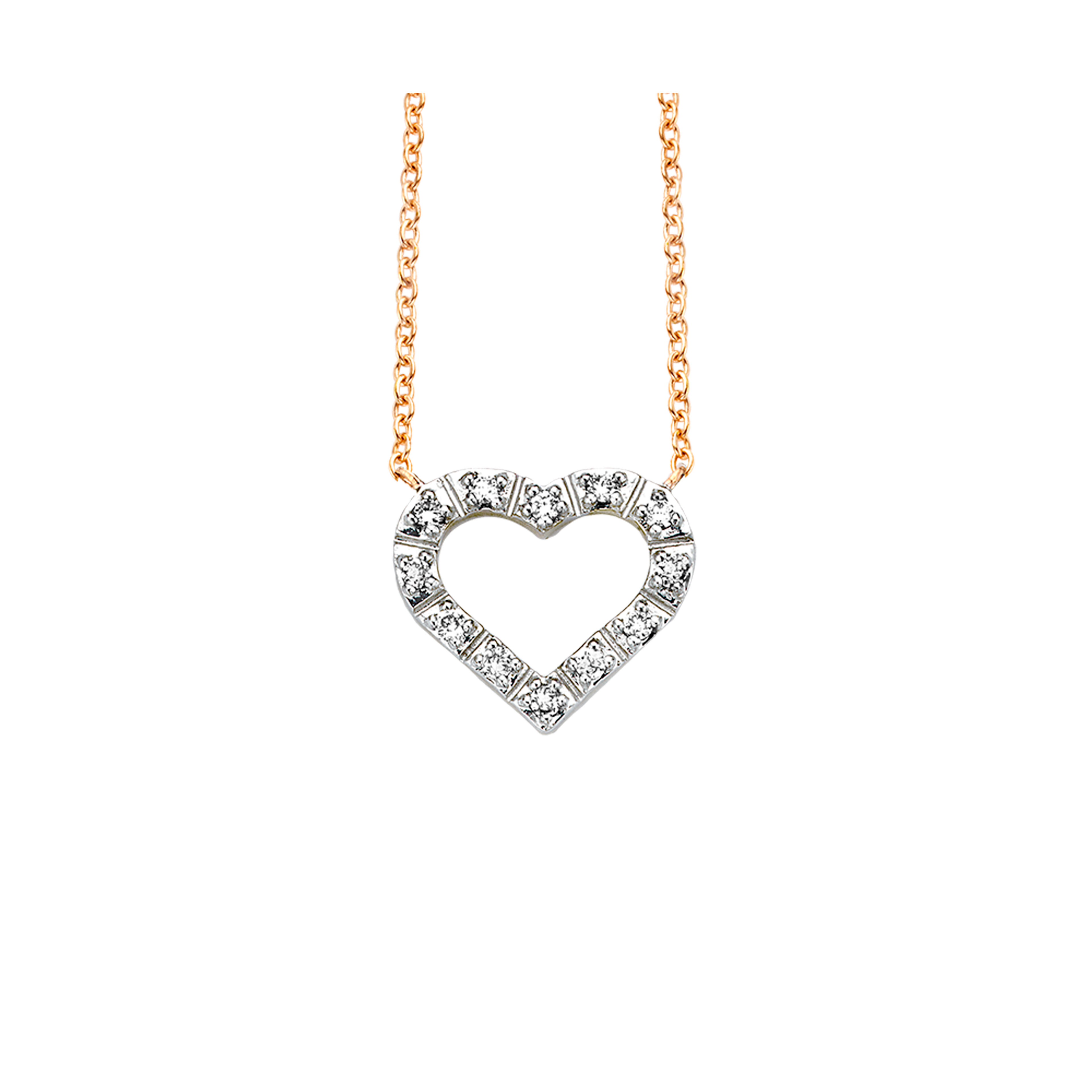 Gigi by GASSAN Collier Lucky Love Open Heart Small