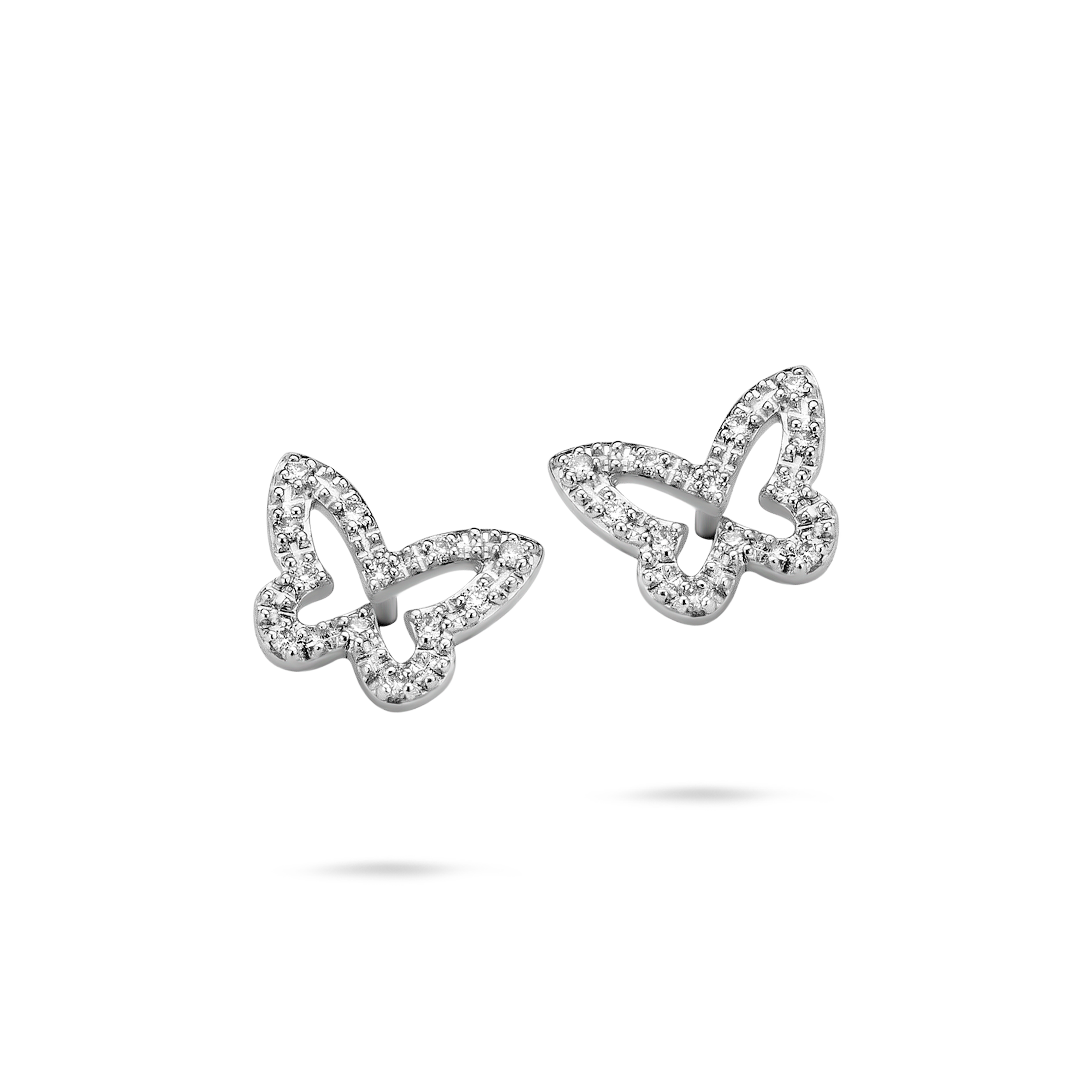 Gigi by GASSAN Earrings Rainbow Forest Open Butterfly