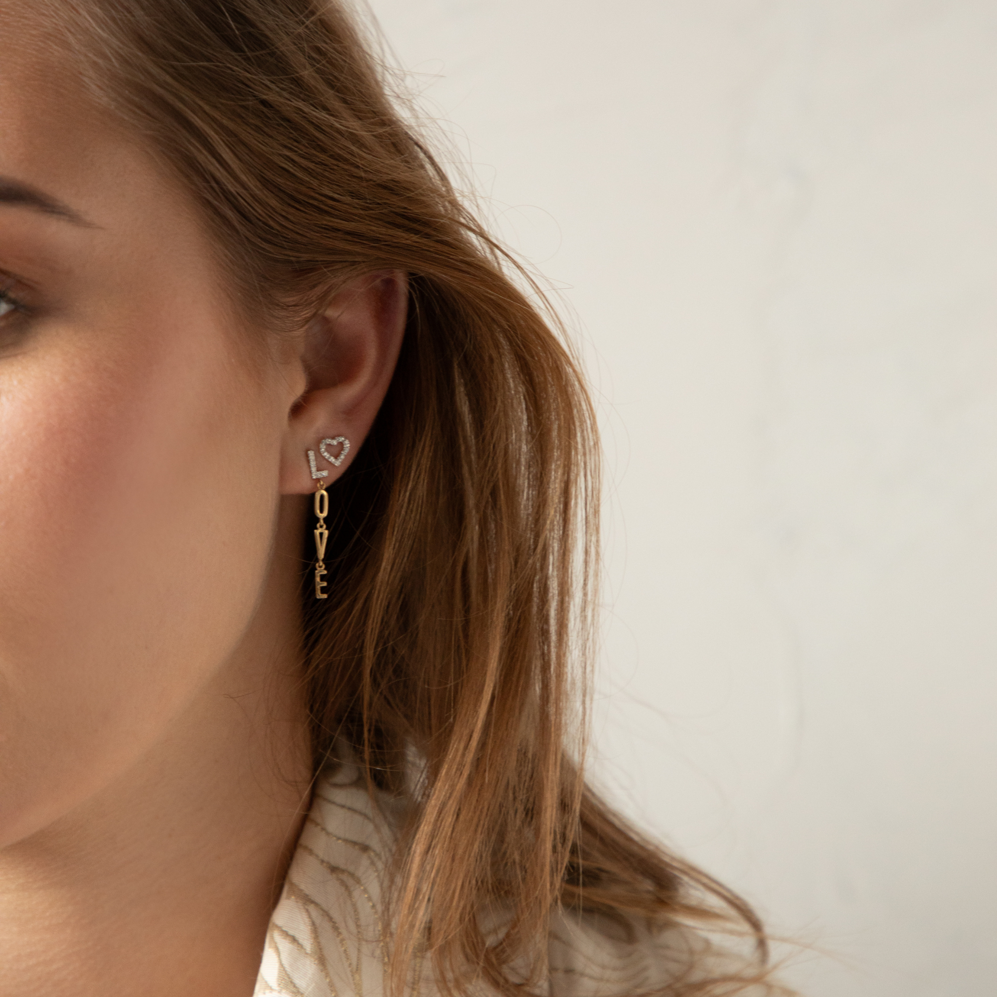 Gigi by GASSAN Oorbellen Lucky Love Open Heart