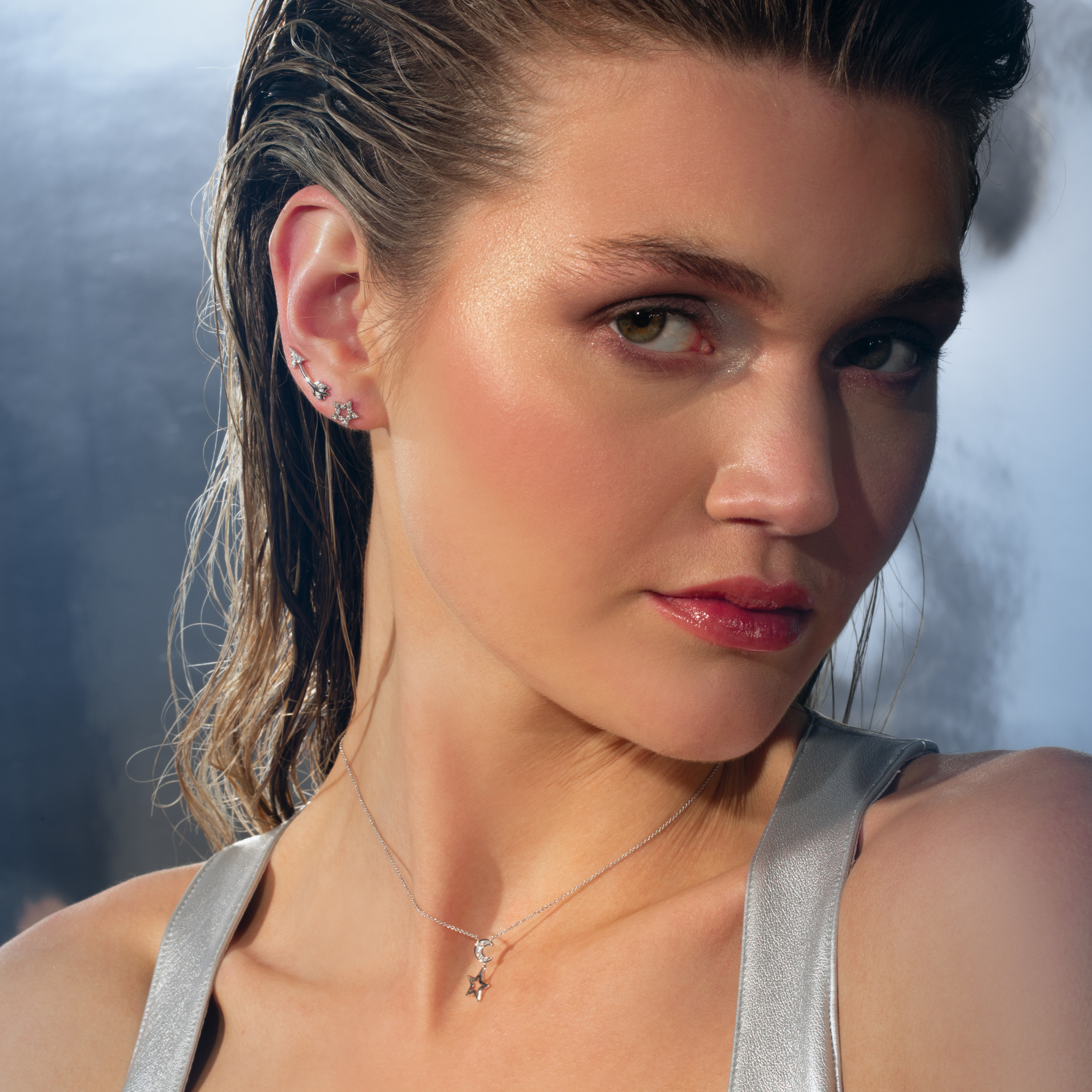 Gigi by GASSAN Oorbellen Midnight Sky Open Star