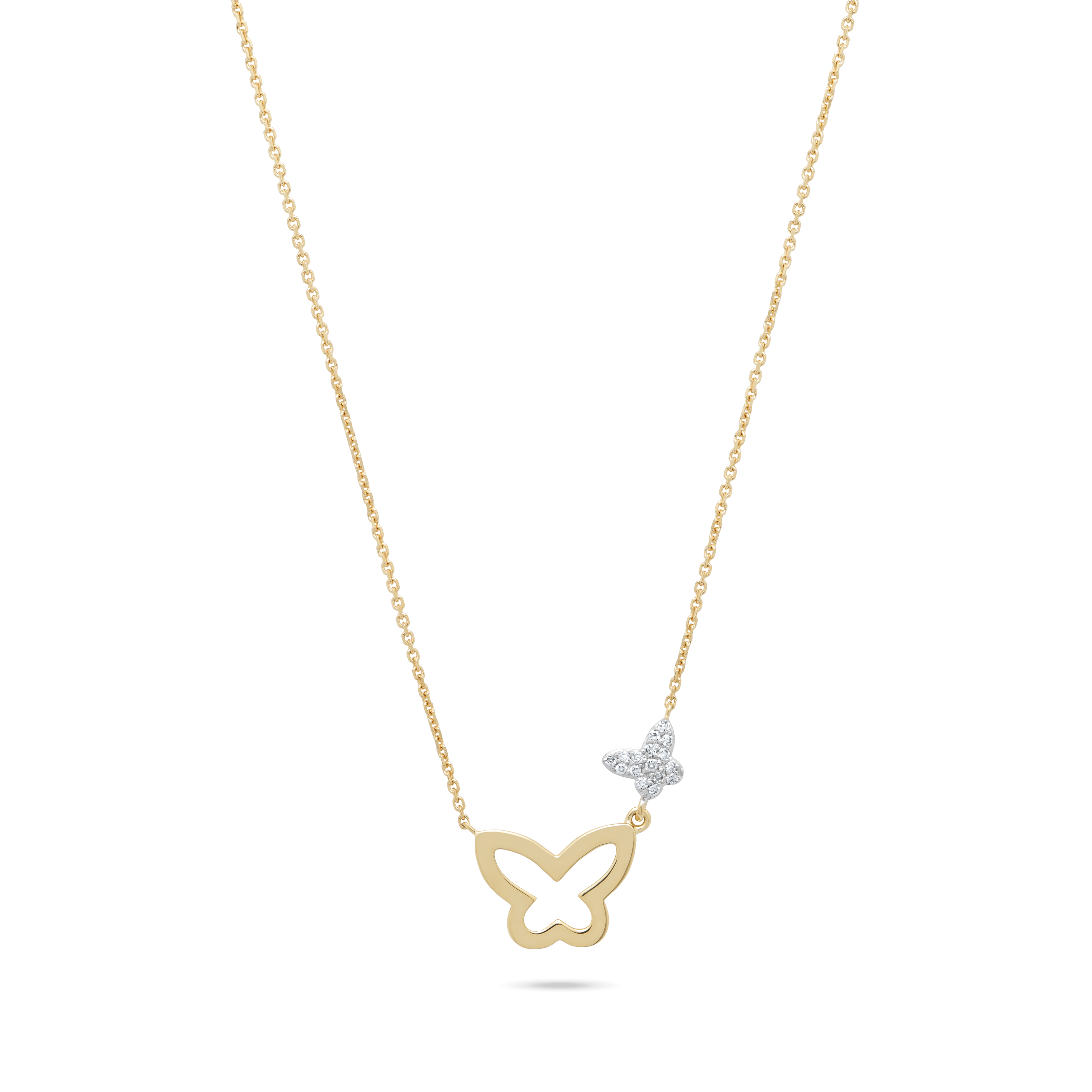 Gigi by GASSAN Collier Rainbow Forest Double Butterfly