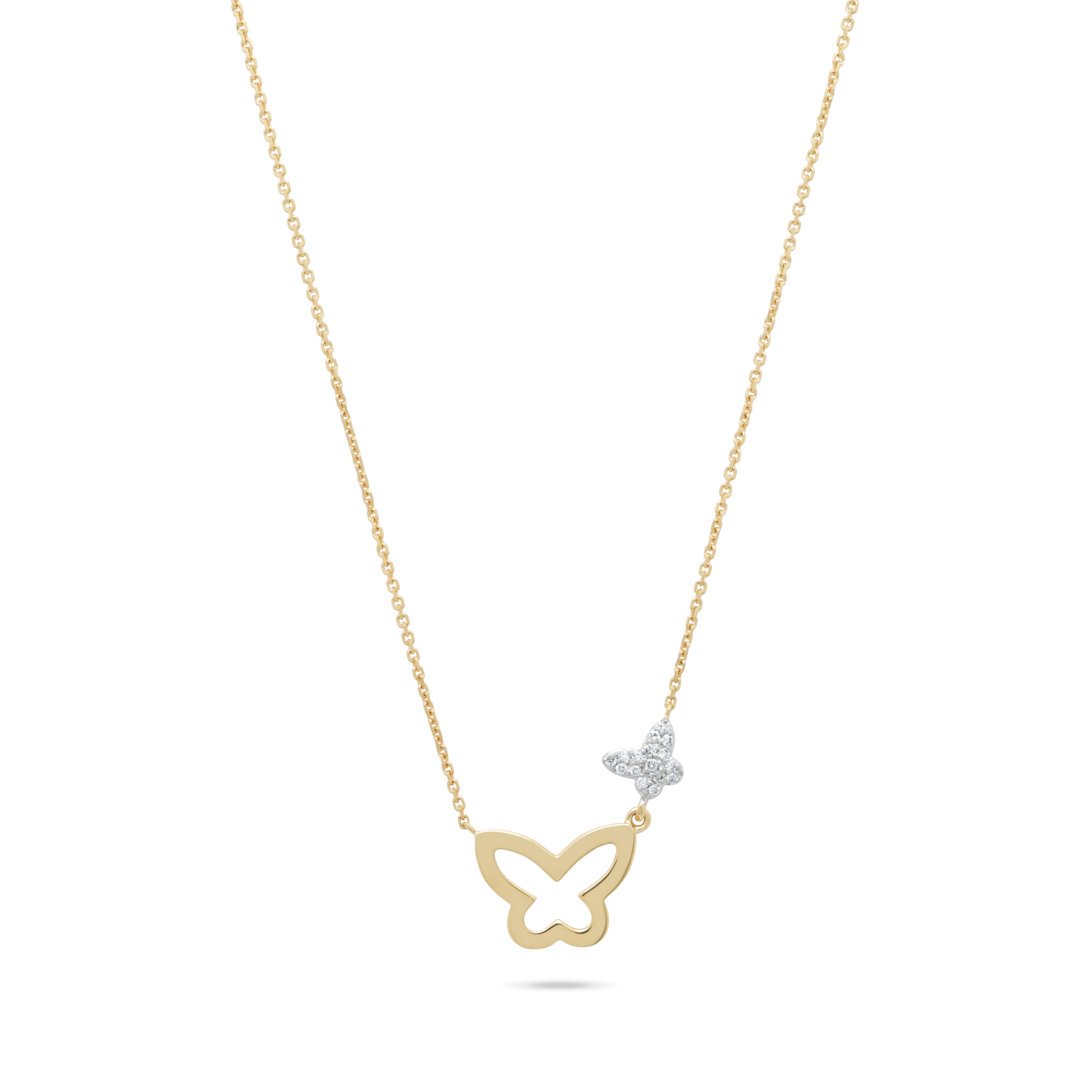 Gigi by GASSAN Collier Rainbow Forest Double Butterfly