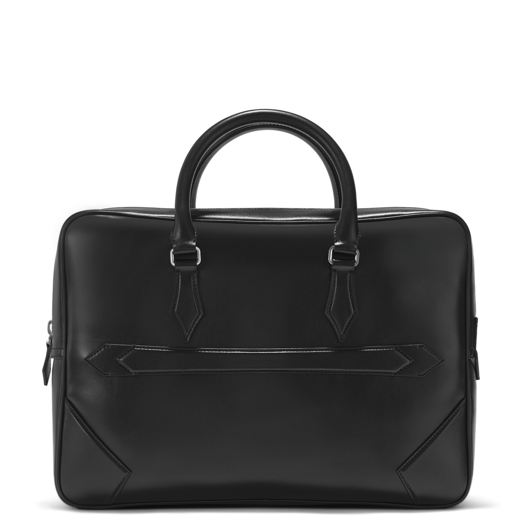 MONTBLANC キャリー型 ボストンバッグ ブラック レザー MONTBLANC(モンブラン) キャリーバッグ - 黒 TSAロックナンバー【000