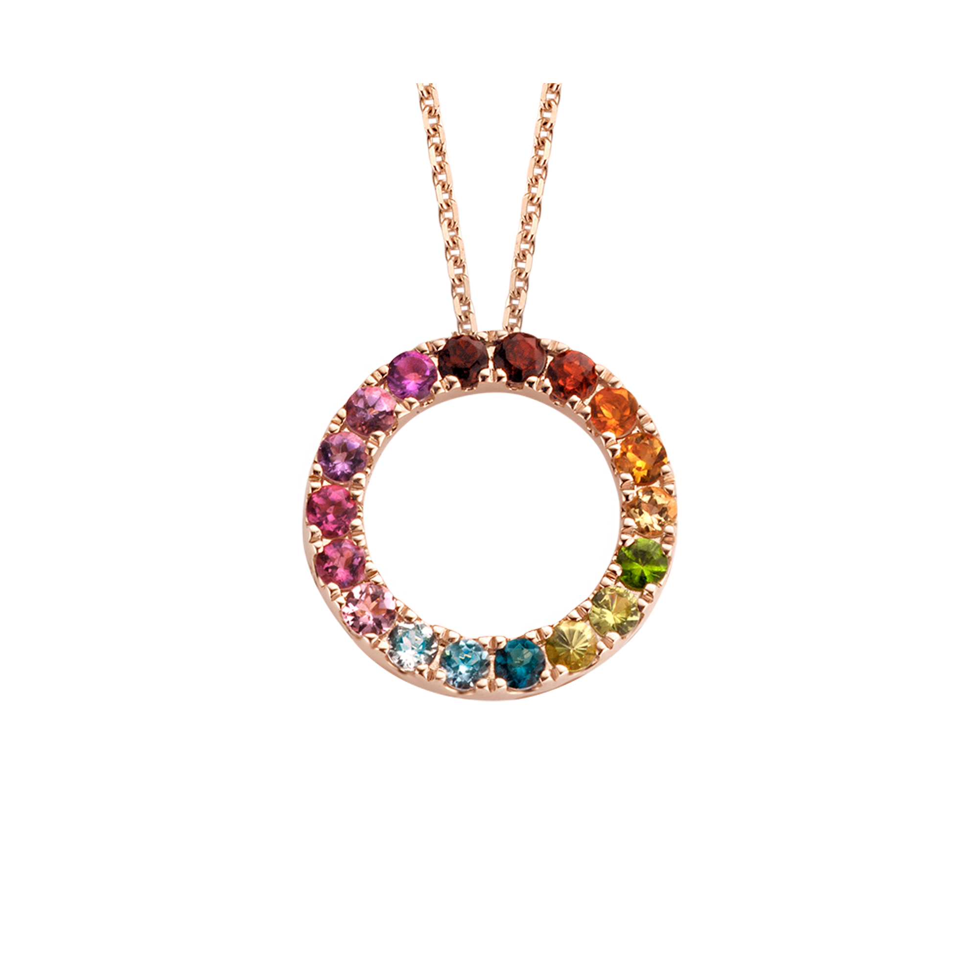 Gigi by GASSAN Collier Rainbow Forest Colorful