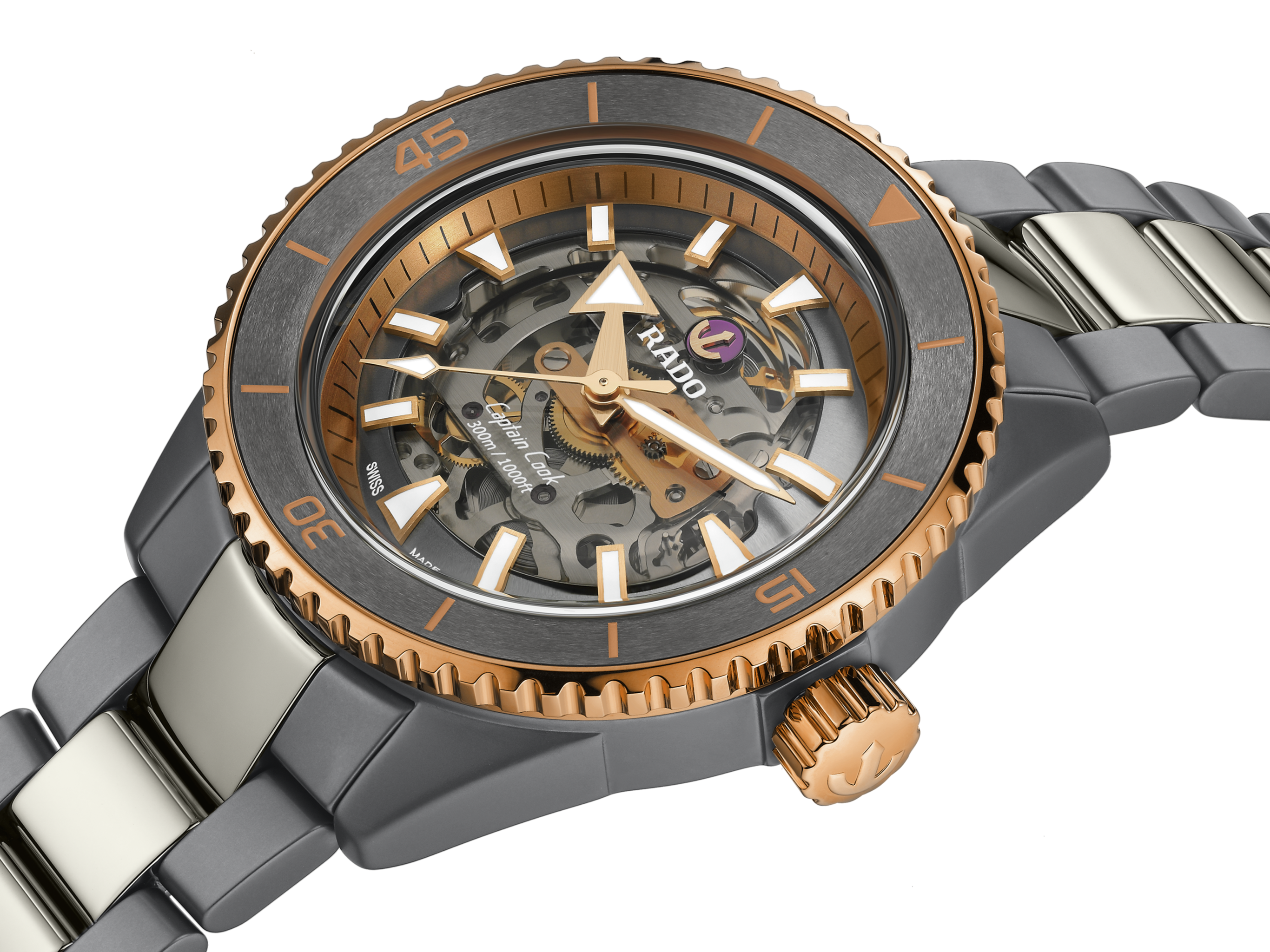 Rado Captain Cook High Tech Ceramic Skeleton