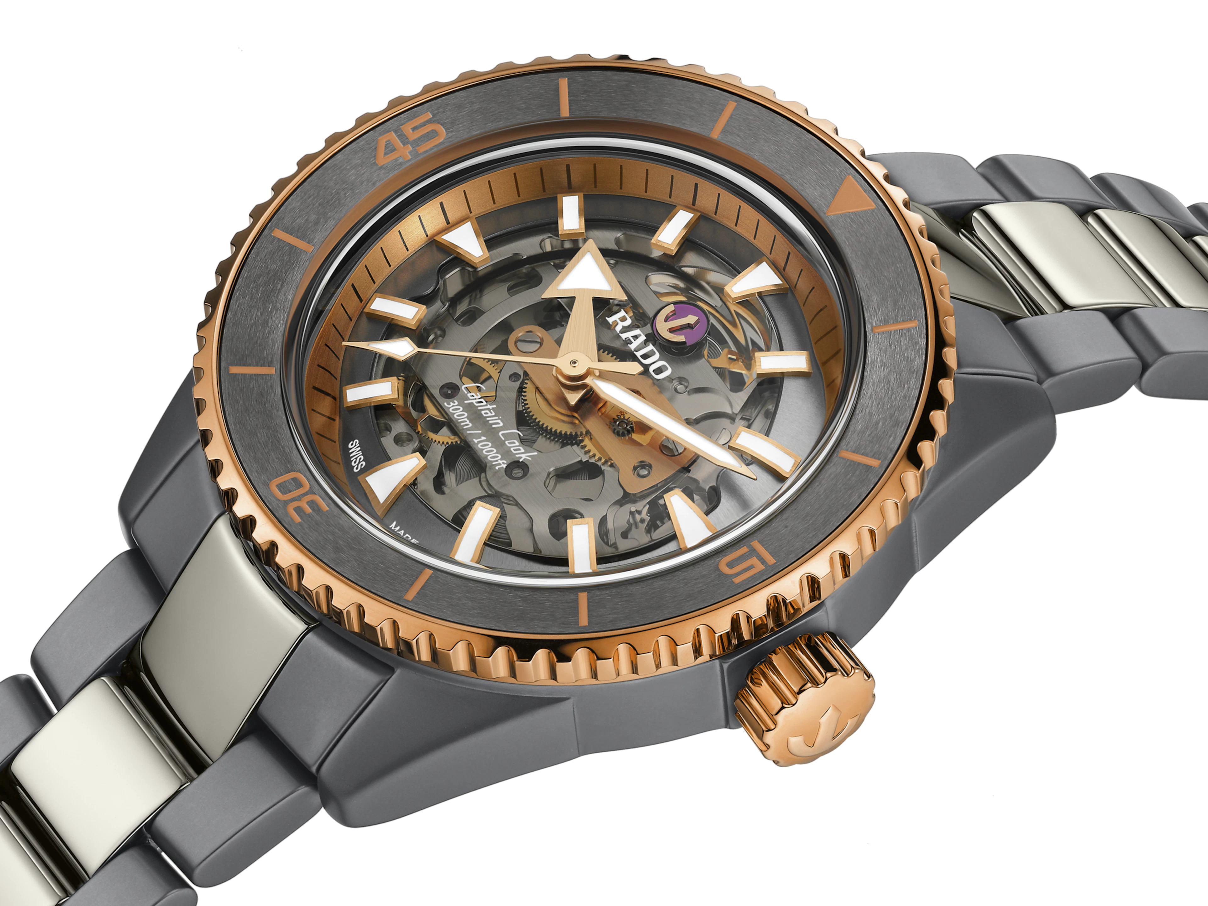 Rado Captain Cook High Tech Ceramic Skeleton