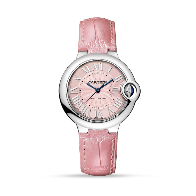 Cartier watch sales pink strap