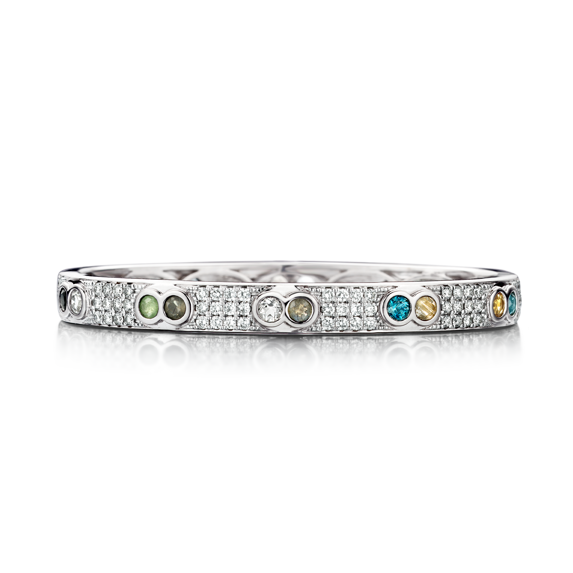 Choices by DL Bracelet Twin White Diamonds