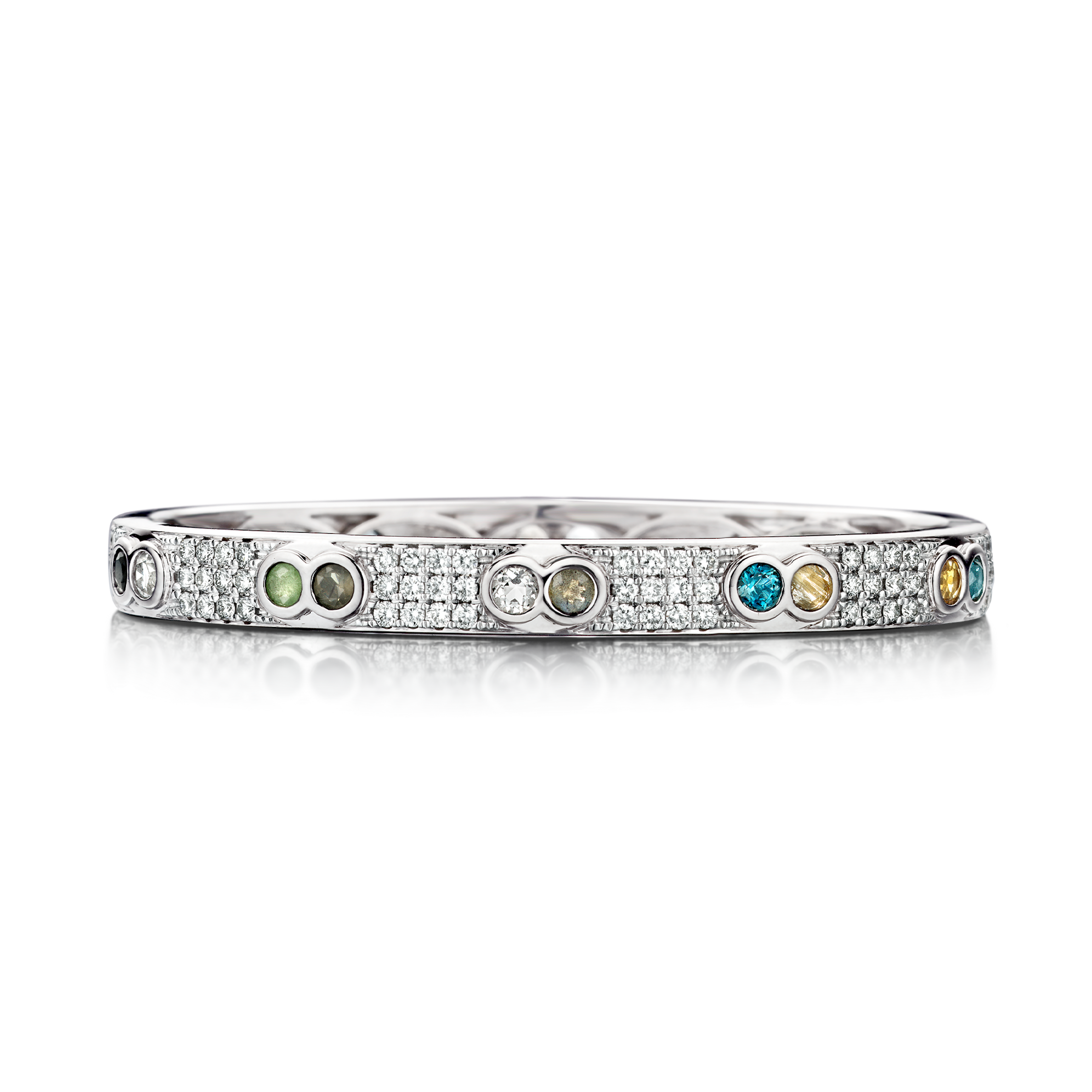 Choices by DL Bracelet Twin White Diamonds