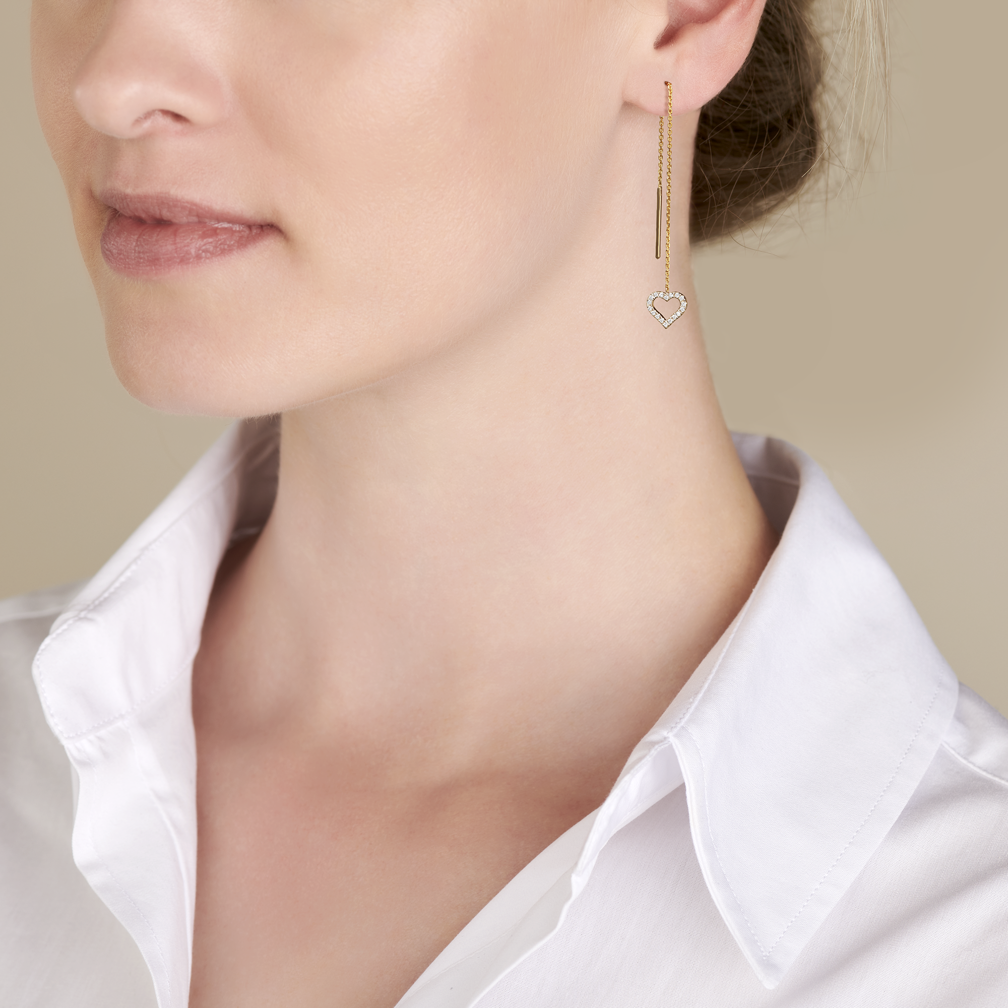 Gigi by GASSAN Earring Lucky Love Dangling Heart