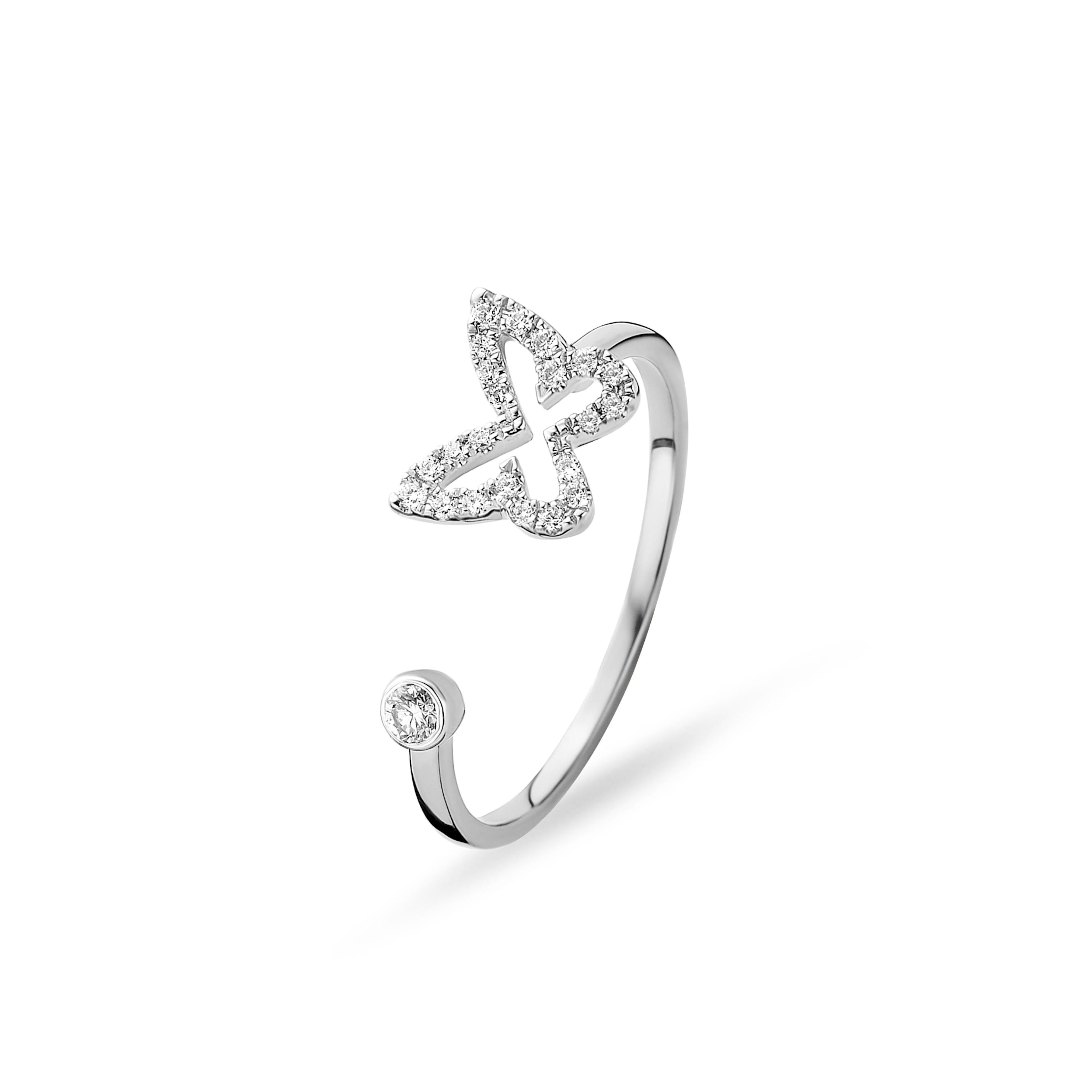 Gigi by GASSAN Ring Rainbow Forest Open Butterfly