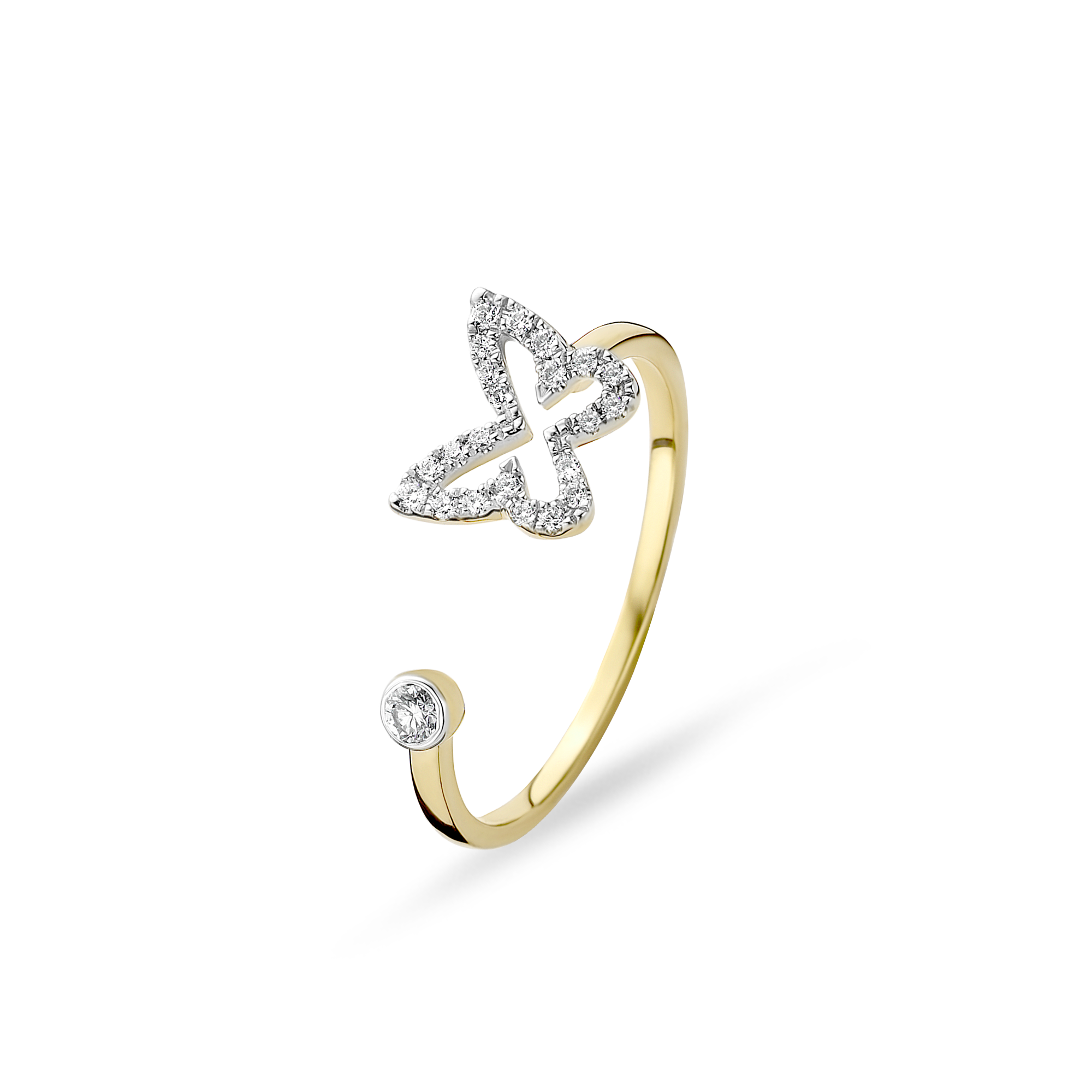 Gigi by GASSAN Ring Rainbow Forest Open Butterfly