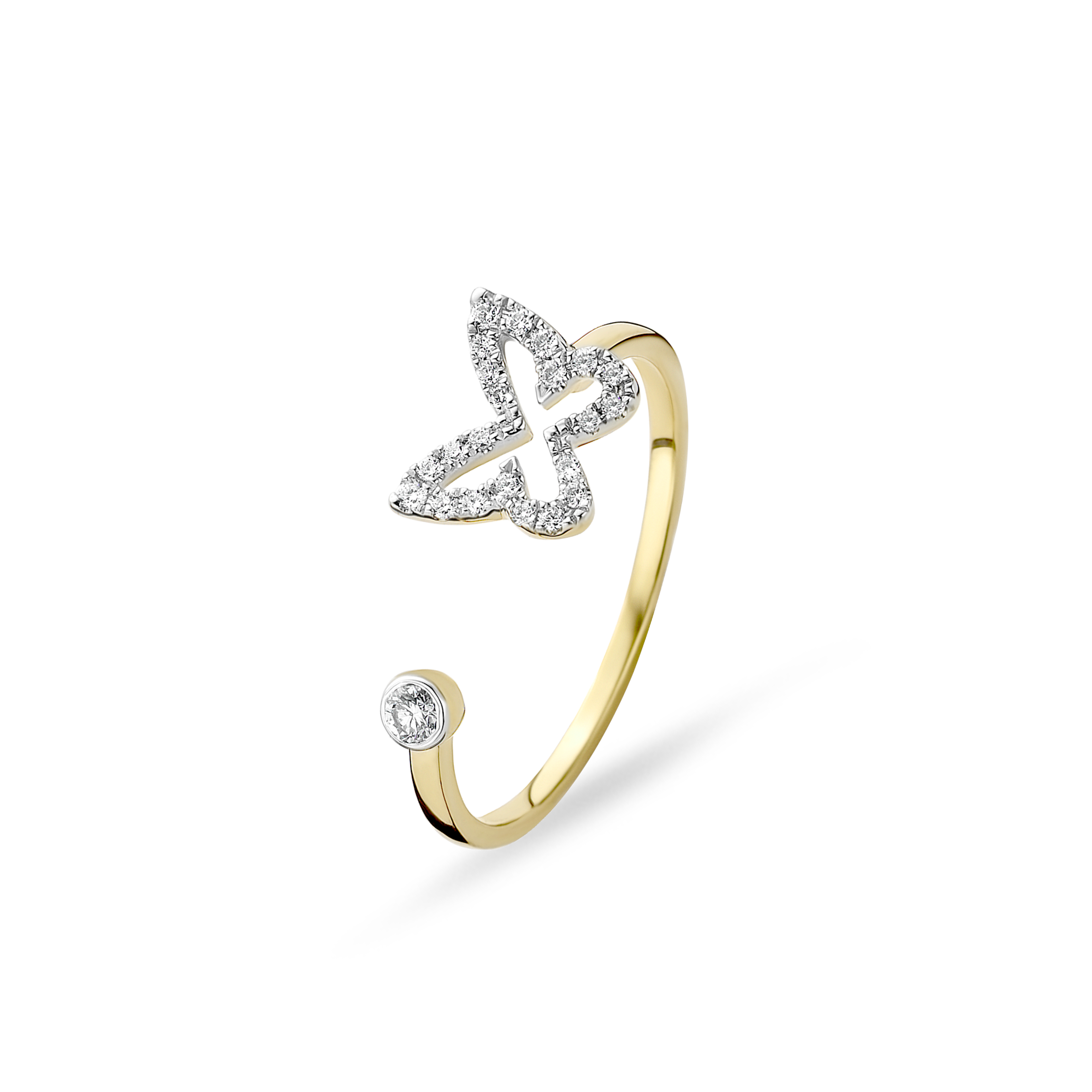 Gigi by GASSAN Ring Rainbow Forest Open Butterfly