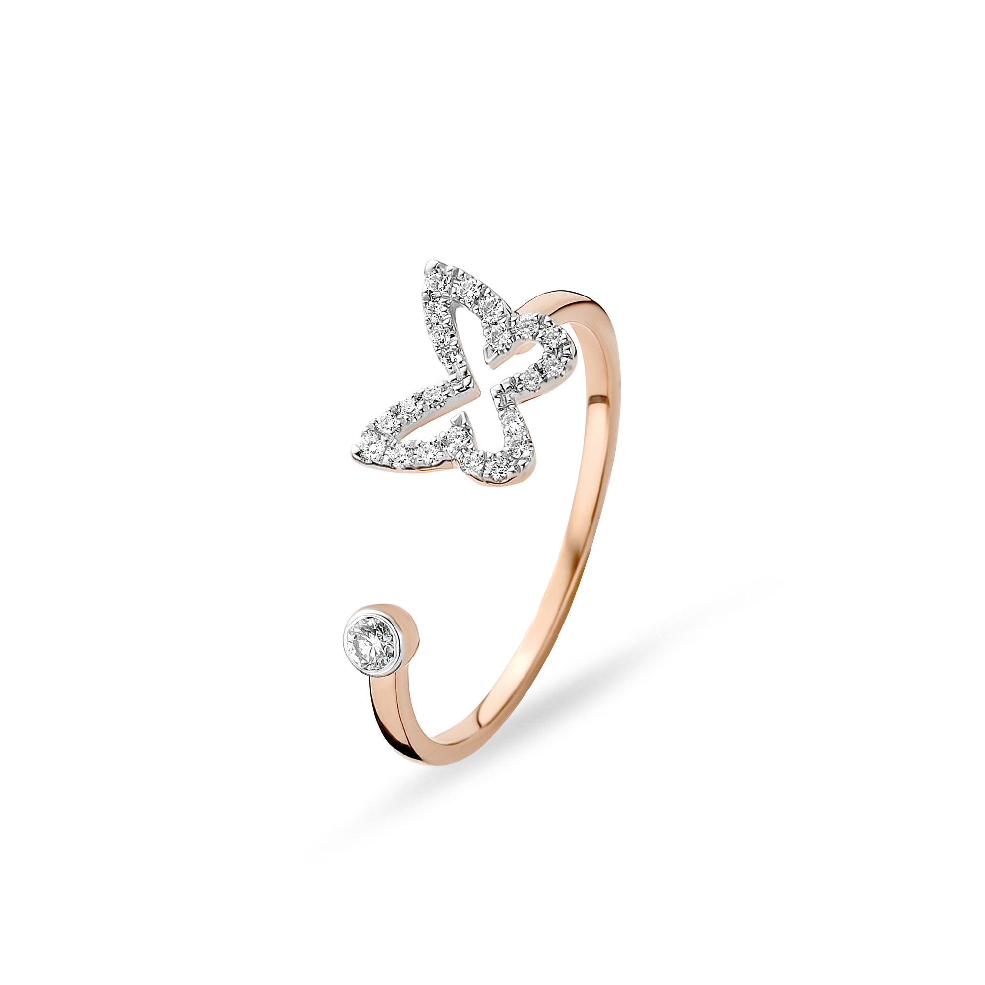 Gigi by GASSAN Ring Rainbow Forest Open Butterfly