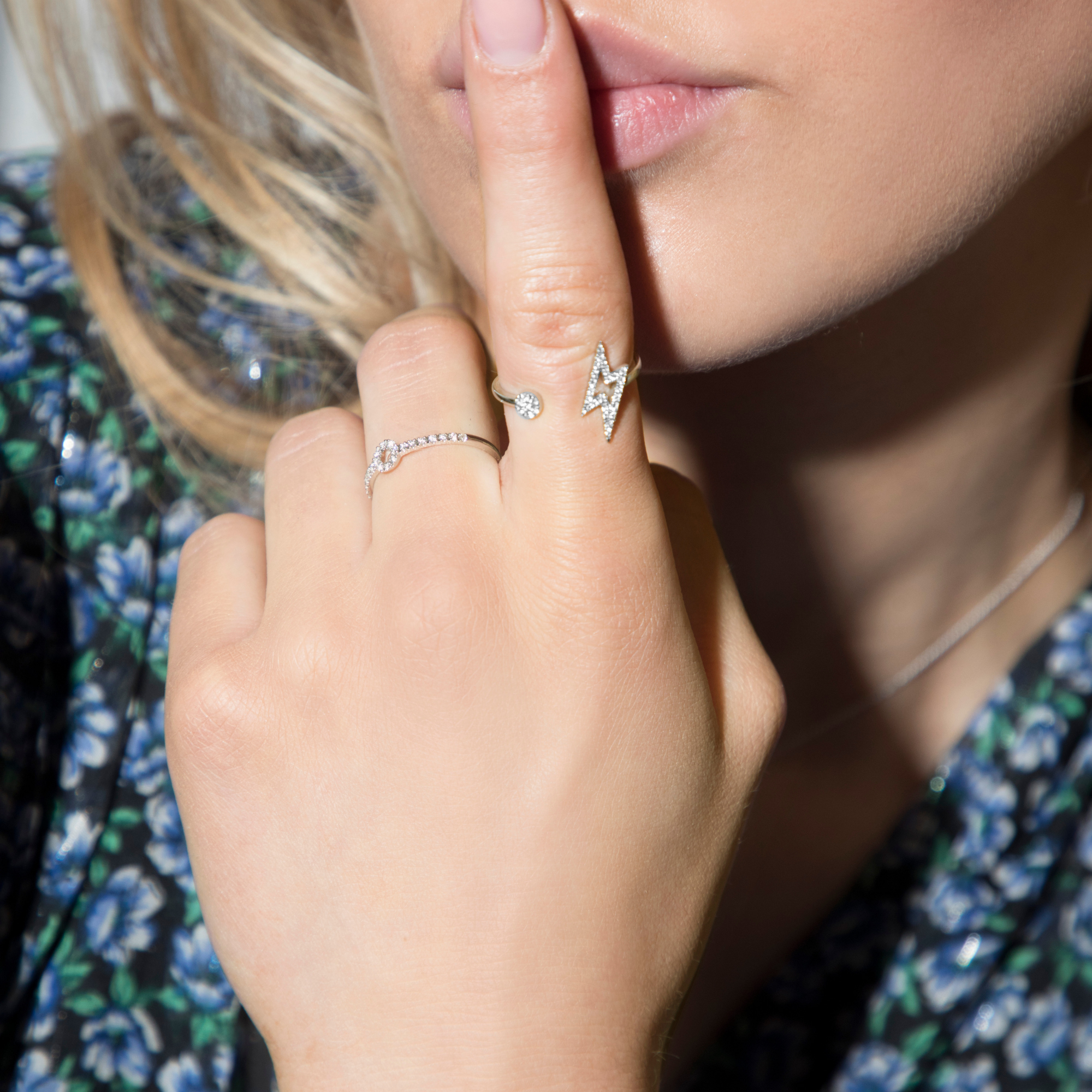 Gigi by GASSAN Ring Midnight Sky Open Star