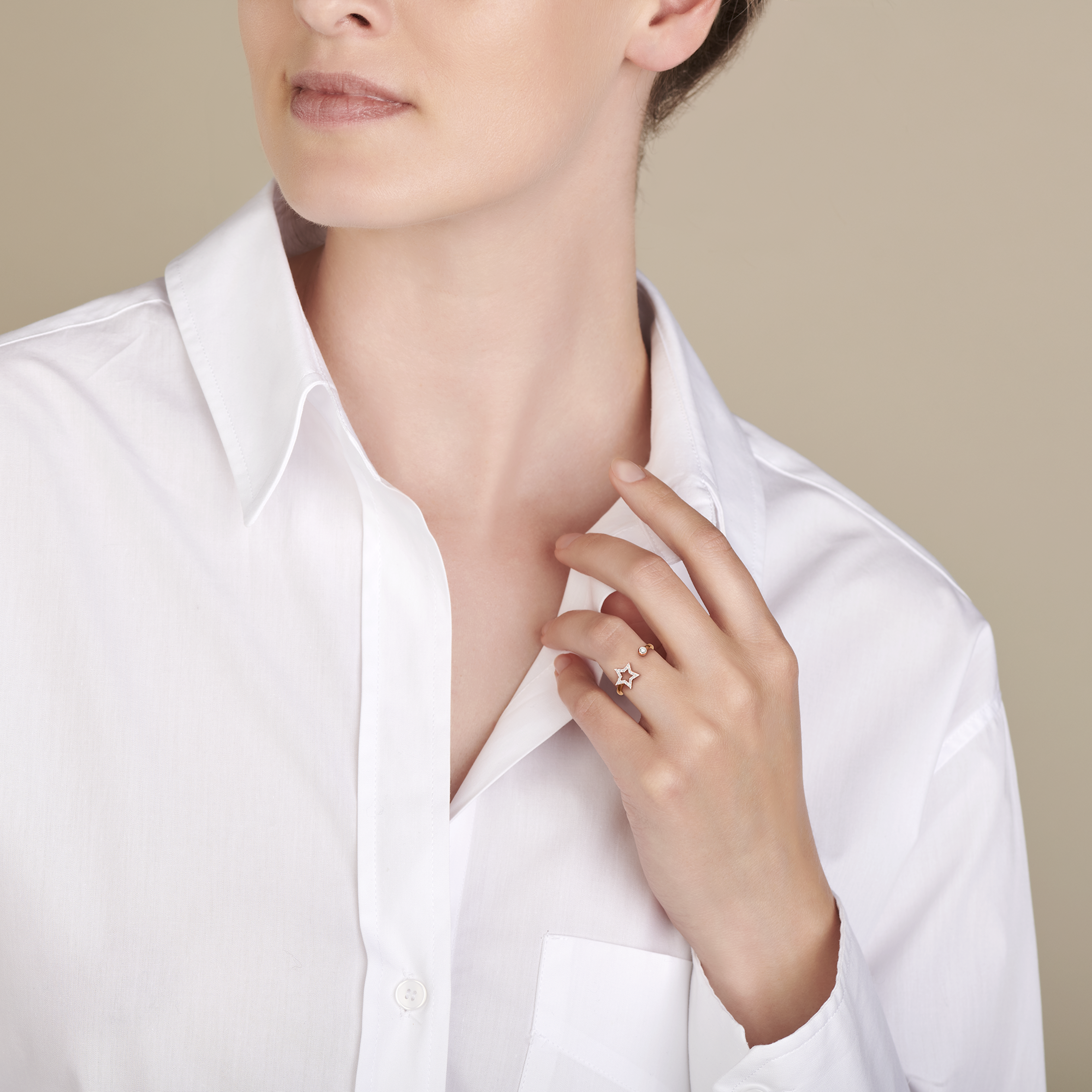 Gigi by GASSAN Ring Midnight Sky Open Star