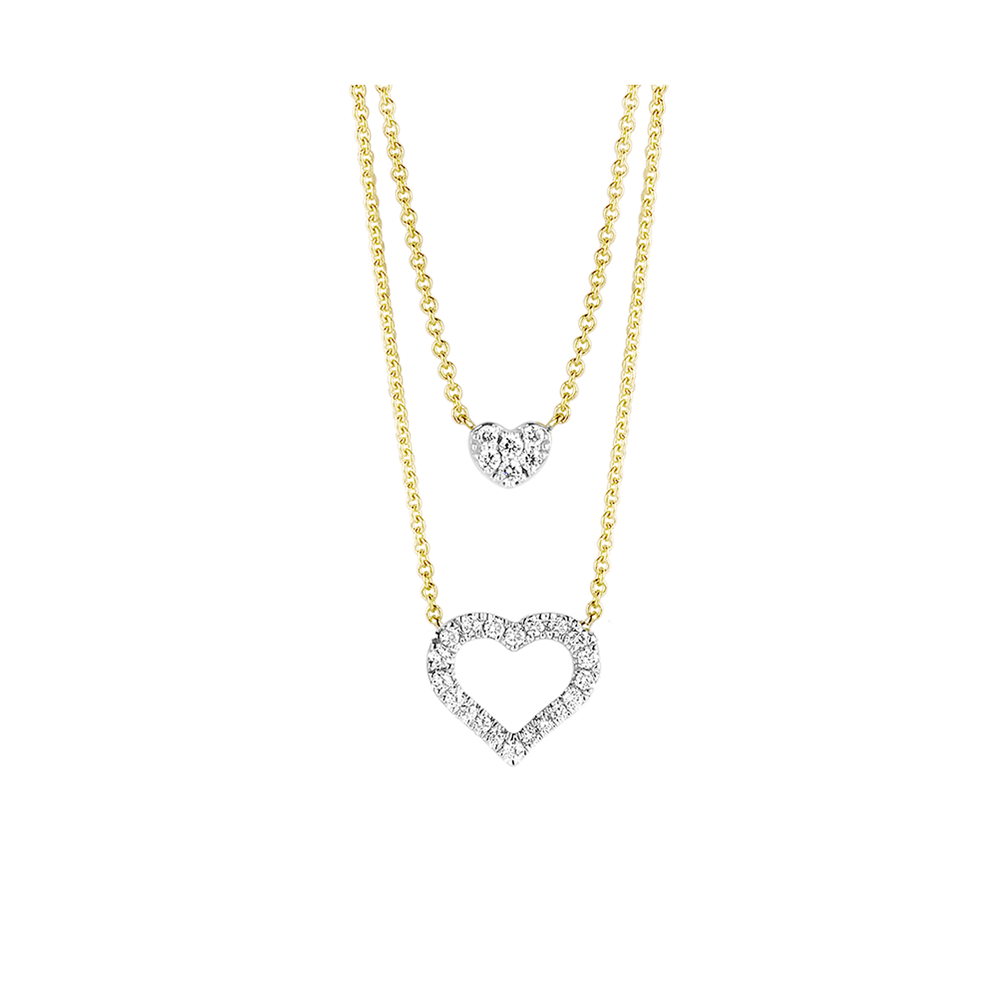 Gigi by GASSAN Collier Lucky Love Double Heart