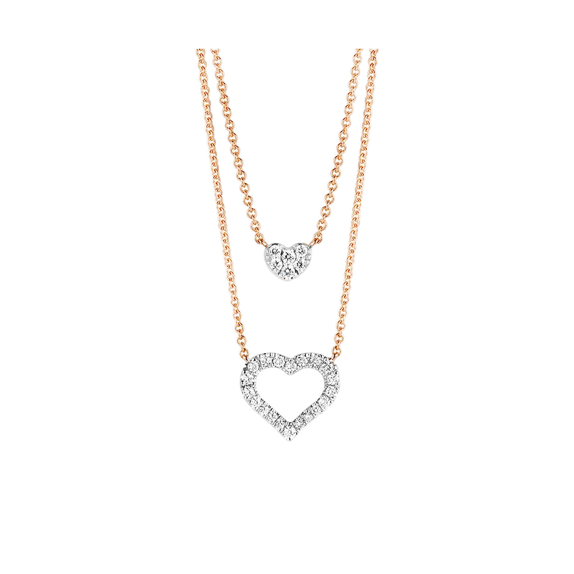 Gigi by GASSAN Collier Lucky Love Double Heart