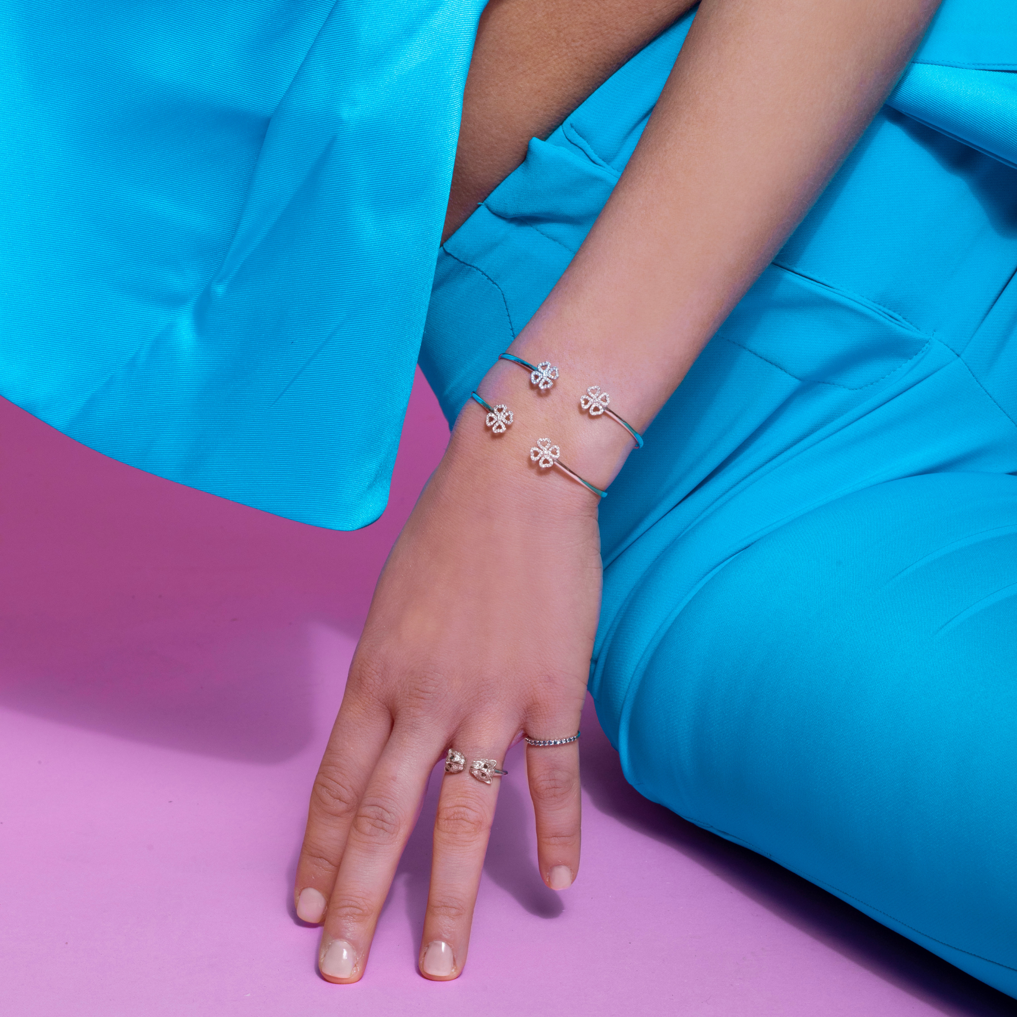 Gigi by GASSAN Bangle Lucky Love Clover