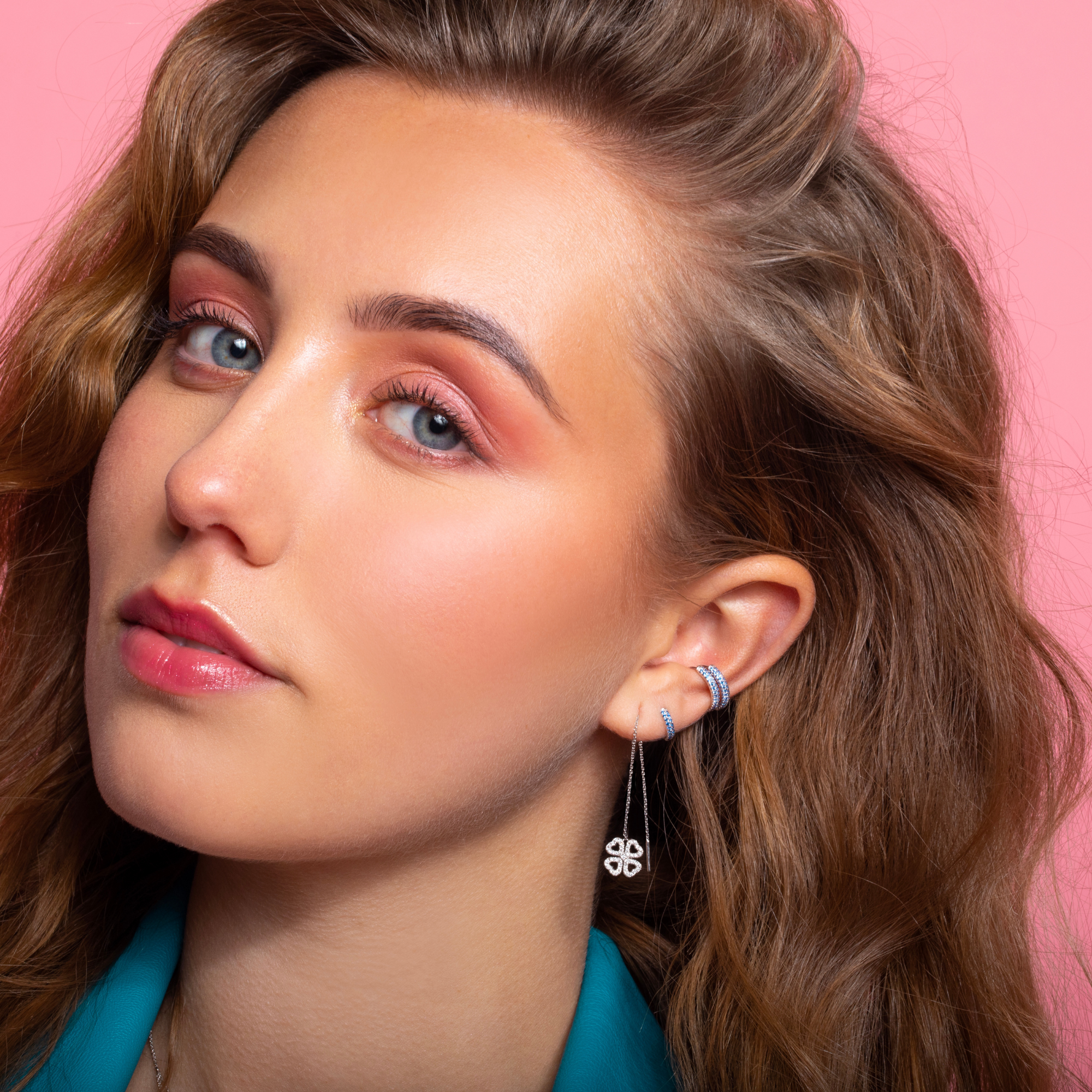 Gigi by GASSAN Earring Lucky Love Dangling Clover